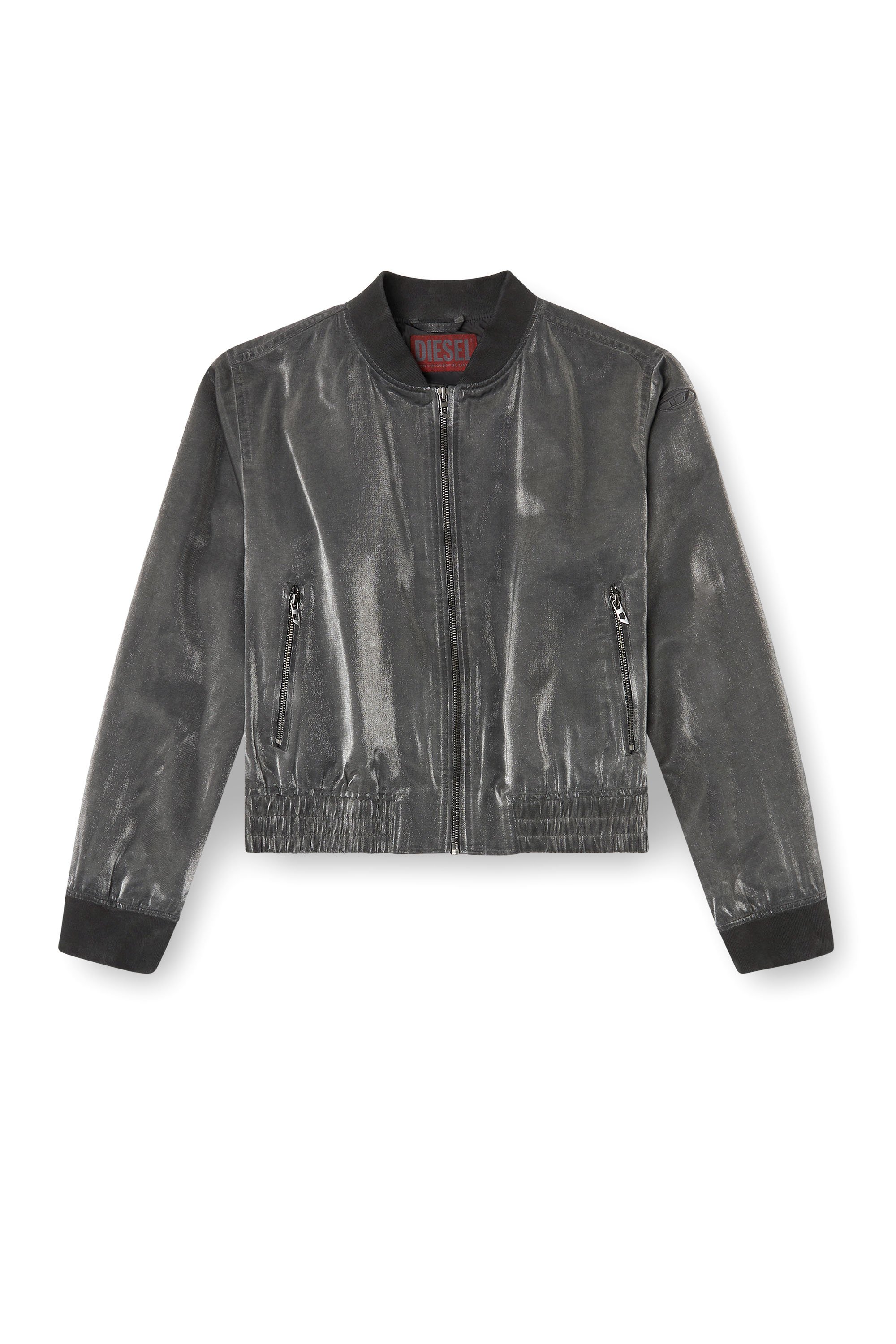 Diesel - G-HOST, Female's Satin bomber jacket in ダークグレー - 3