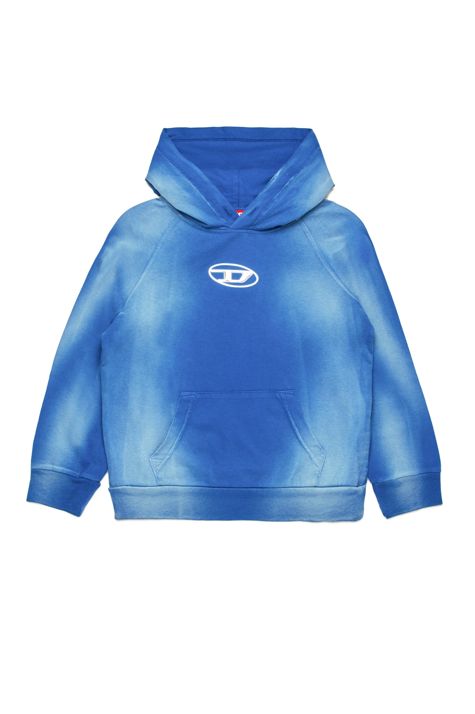 Diesel - SROXTHOOD, Male's Hoodie with solarised effect in ブルー - 1