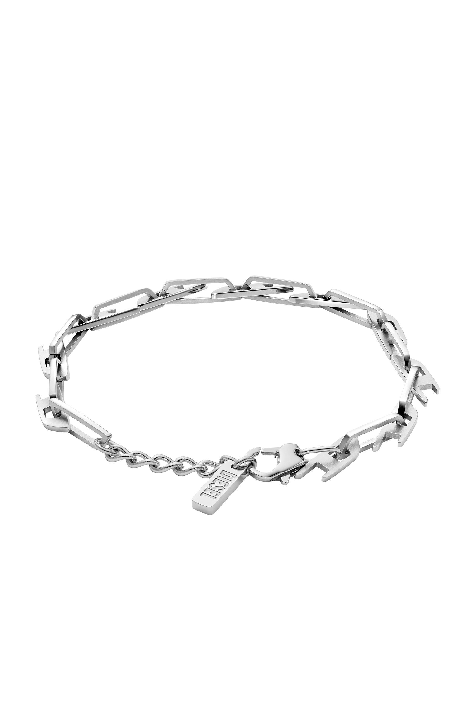 Diesel - DX1536040, Unisex's Stainless Steel Interlocking D Logo Chain Bracelet in シルバー - 2