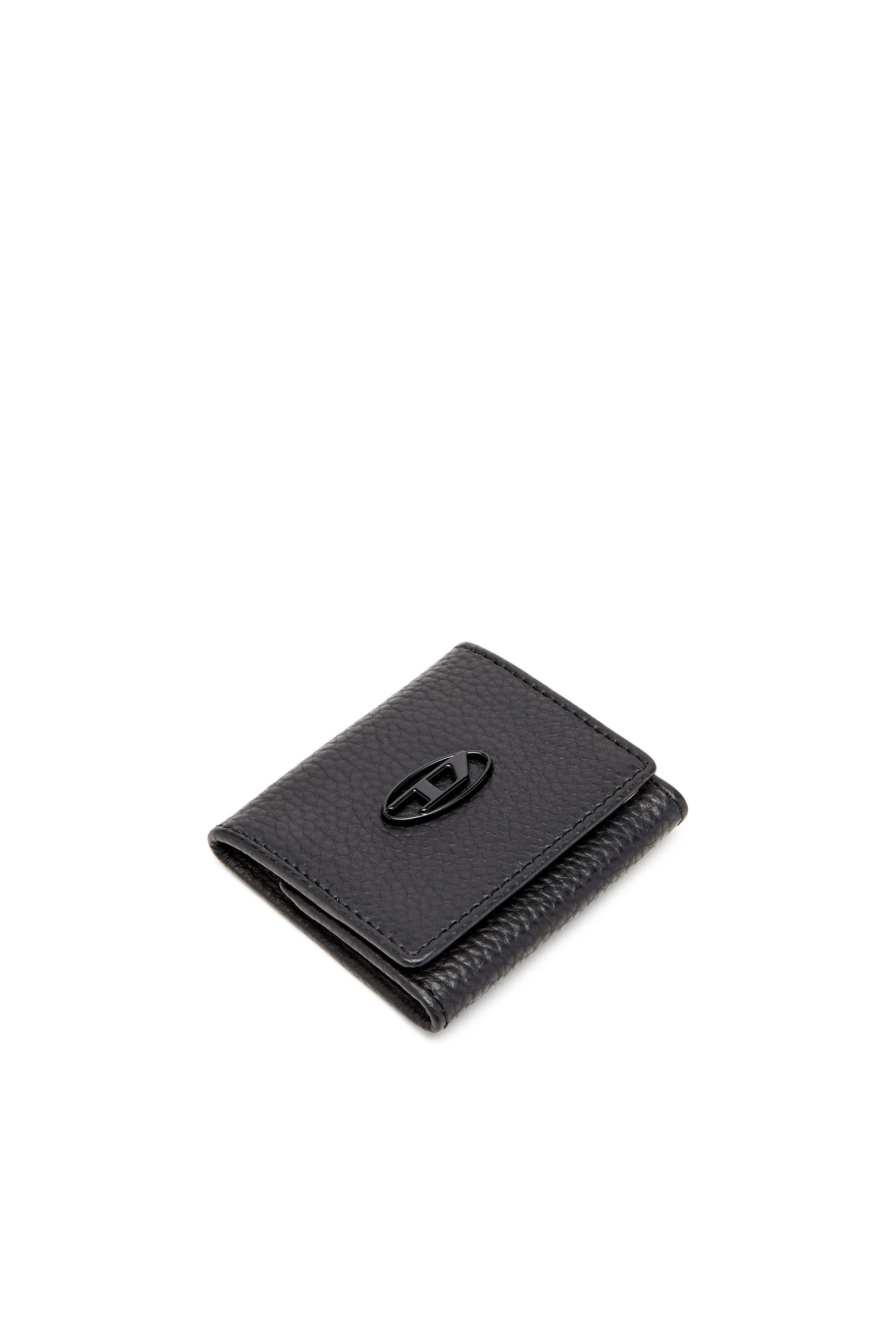 Diesel - HISSU EVO COIN CASE, Male's Coin purse in grainy leather in ブラック - 4