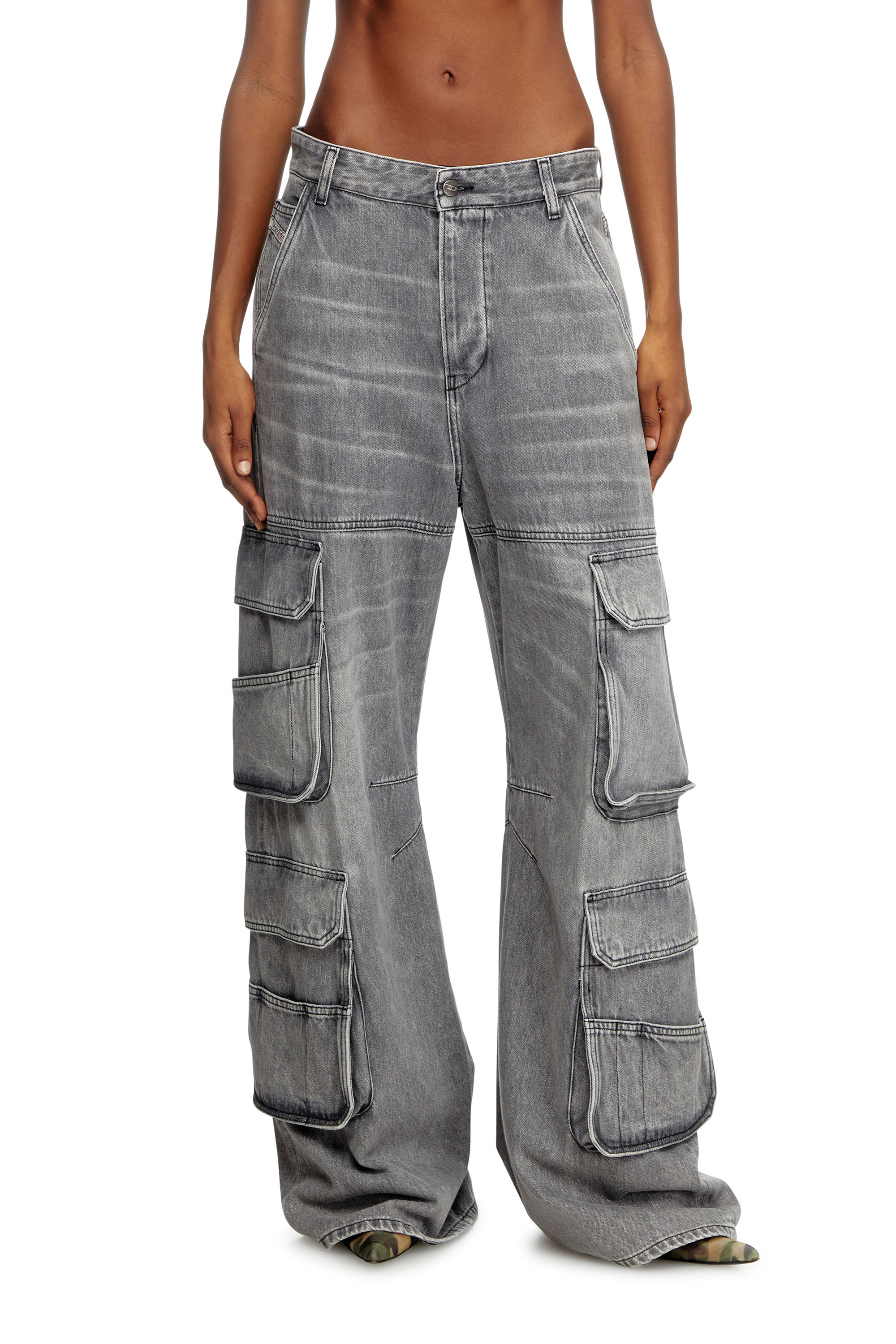 Diesel - Female's Relaxed Jeans 1996 D-Sire 0DCBE, ライトグレー - 1