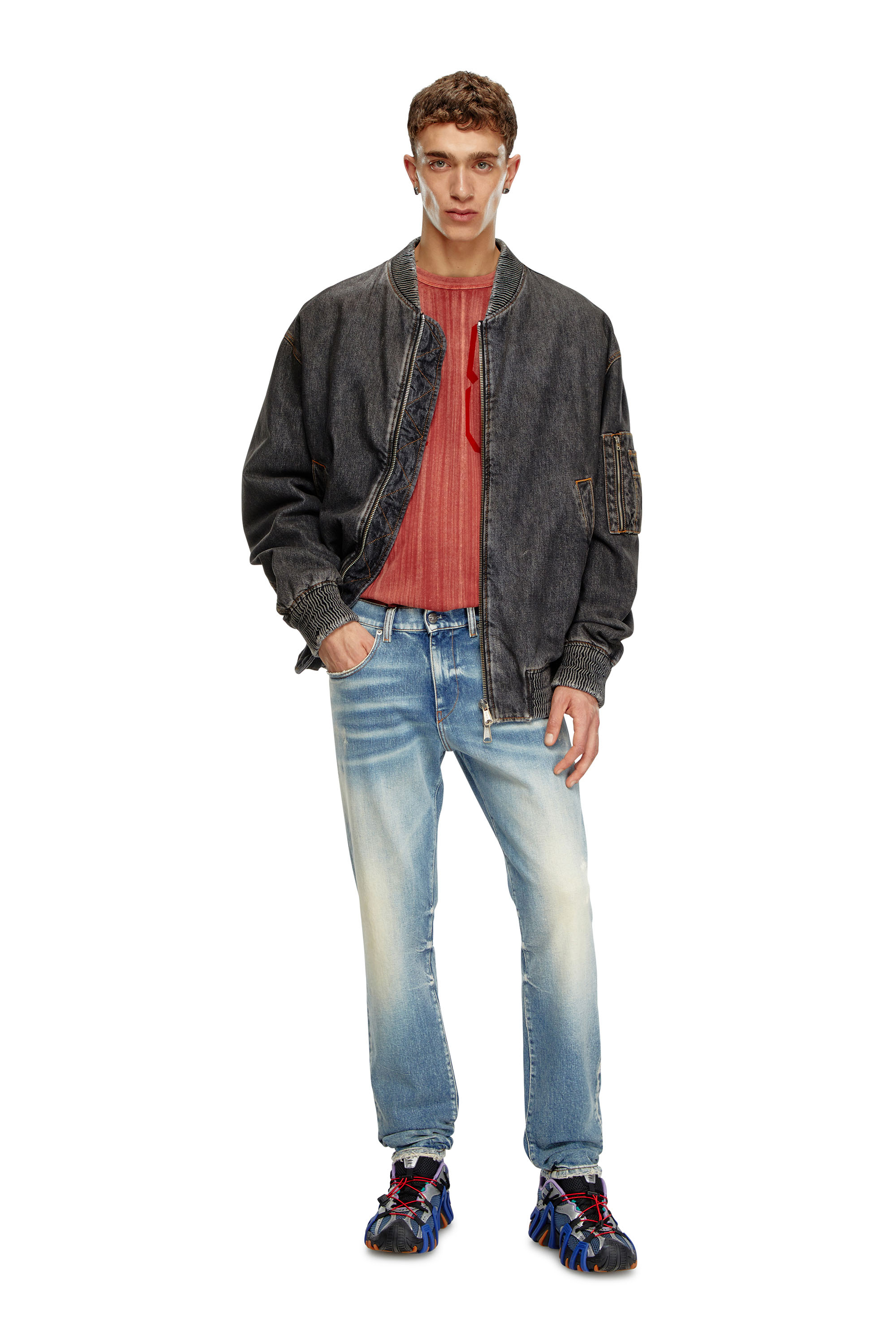 Diesel - Male Slim Jeans 2019 D-Strukt 007V8, ミディアムブルー - Image 1