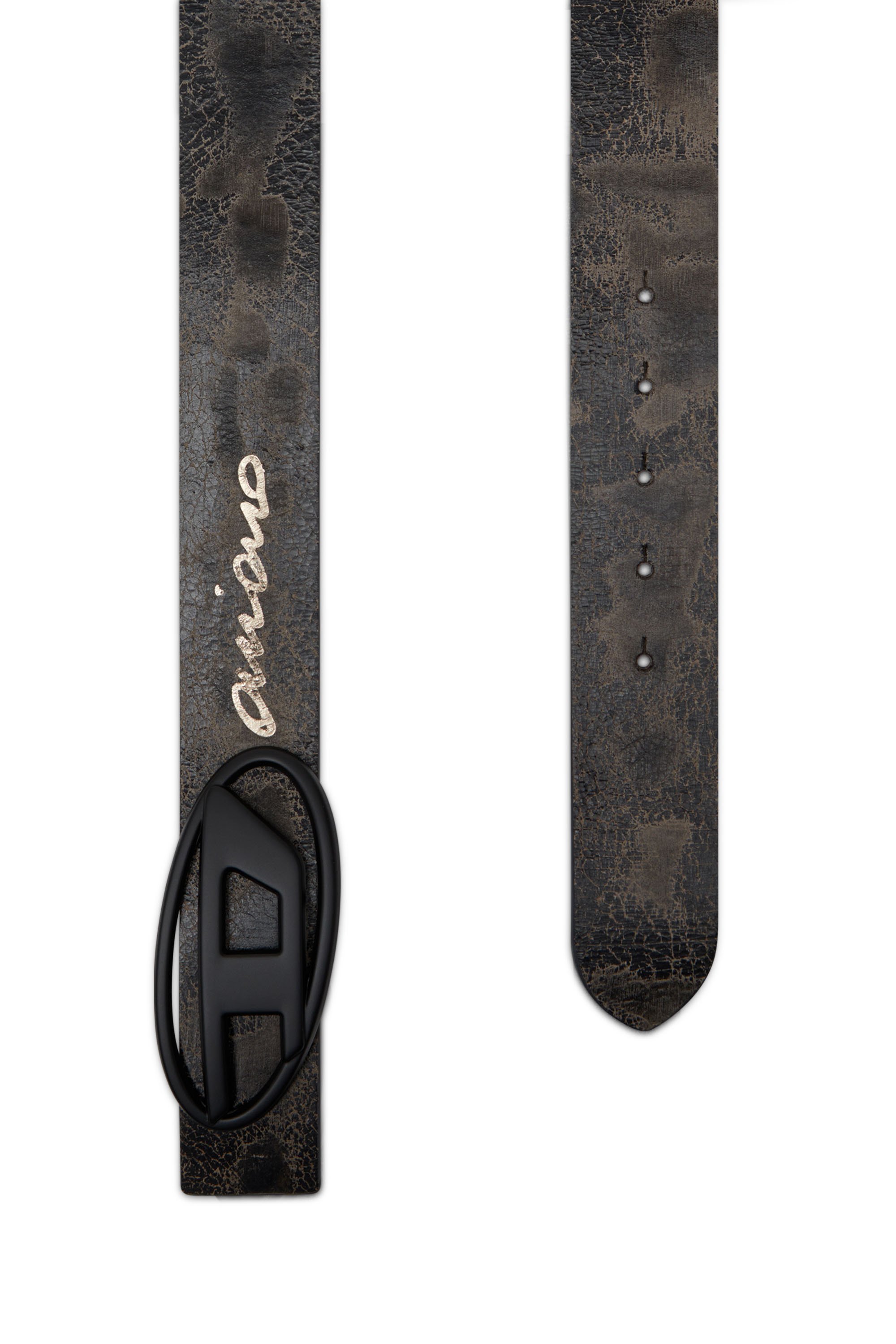 Diesel - B-1DR REV DD, Unisex's Reversible treated leather belt in ブラウン/ブラック - 2