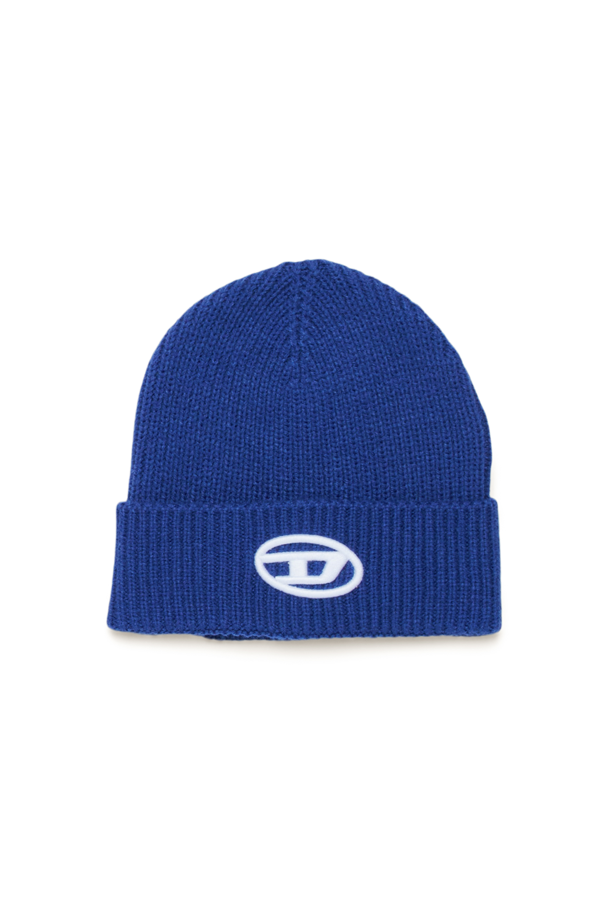 Diesel - FMARCOB, Unisex's Beanie with Oval D embroidery in ブルー - 1