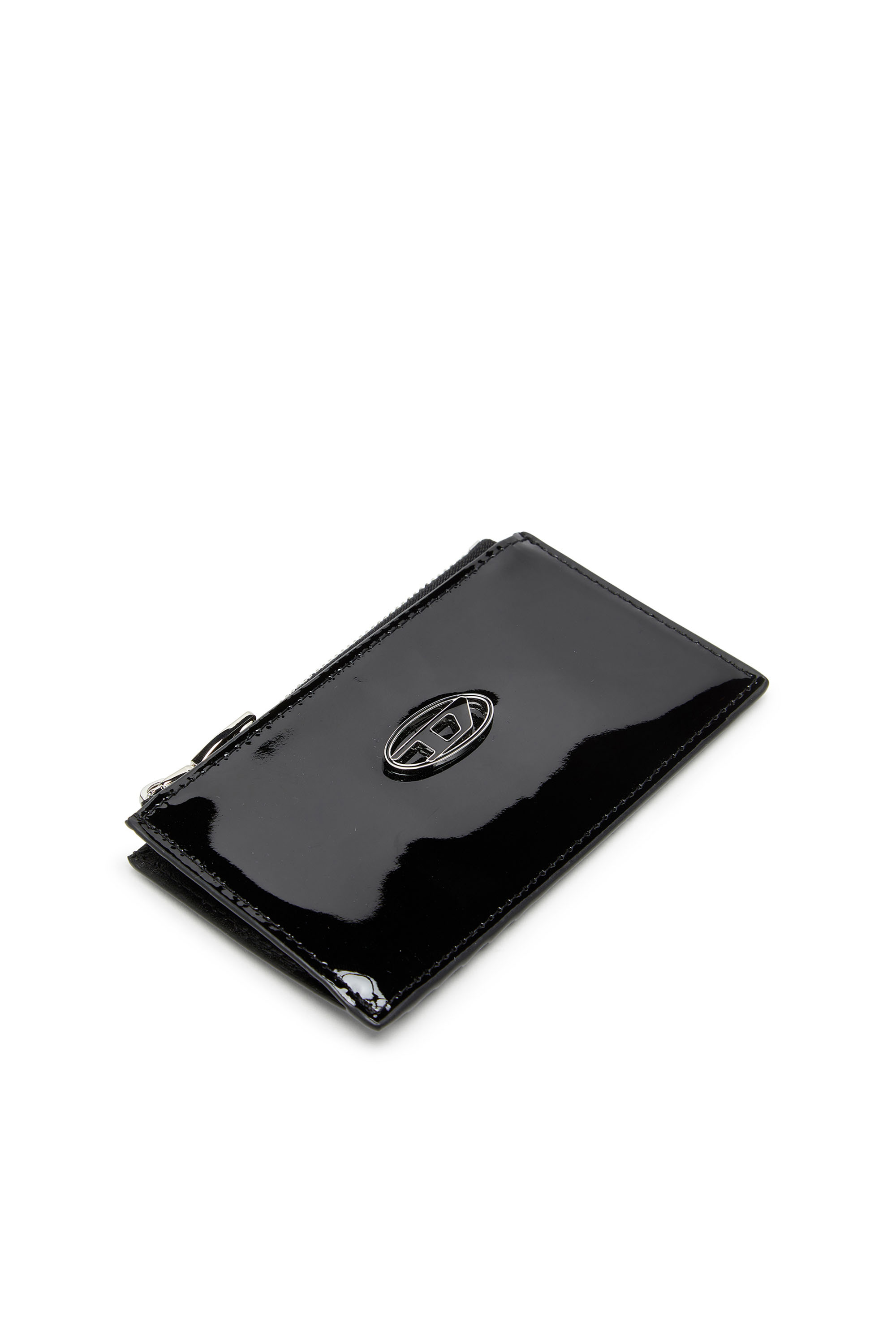 Diesel - PLAY CARD HOLDER III, Female's Card holder in glossy leather in ブラック - 4