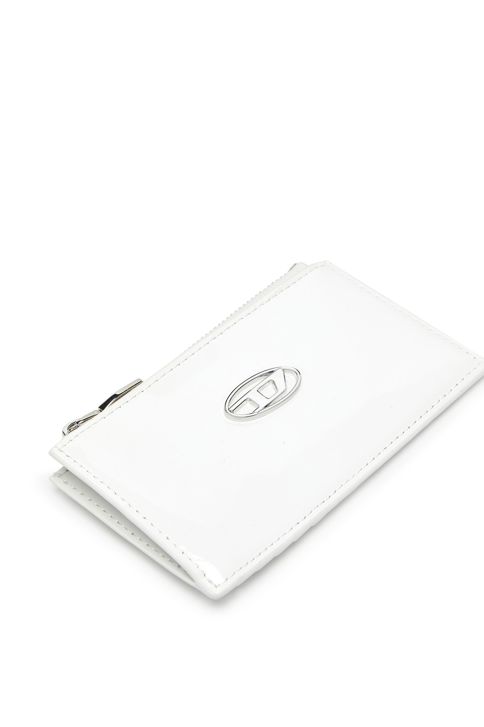 Diesel - PLAY CARD HOLDER III, Female Card holder in glossy leather in ホワイト - Image 4
