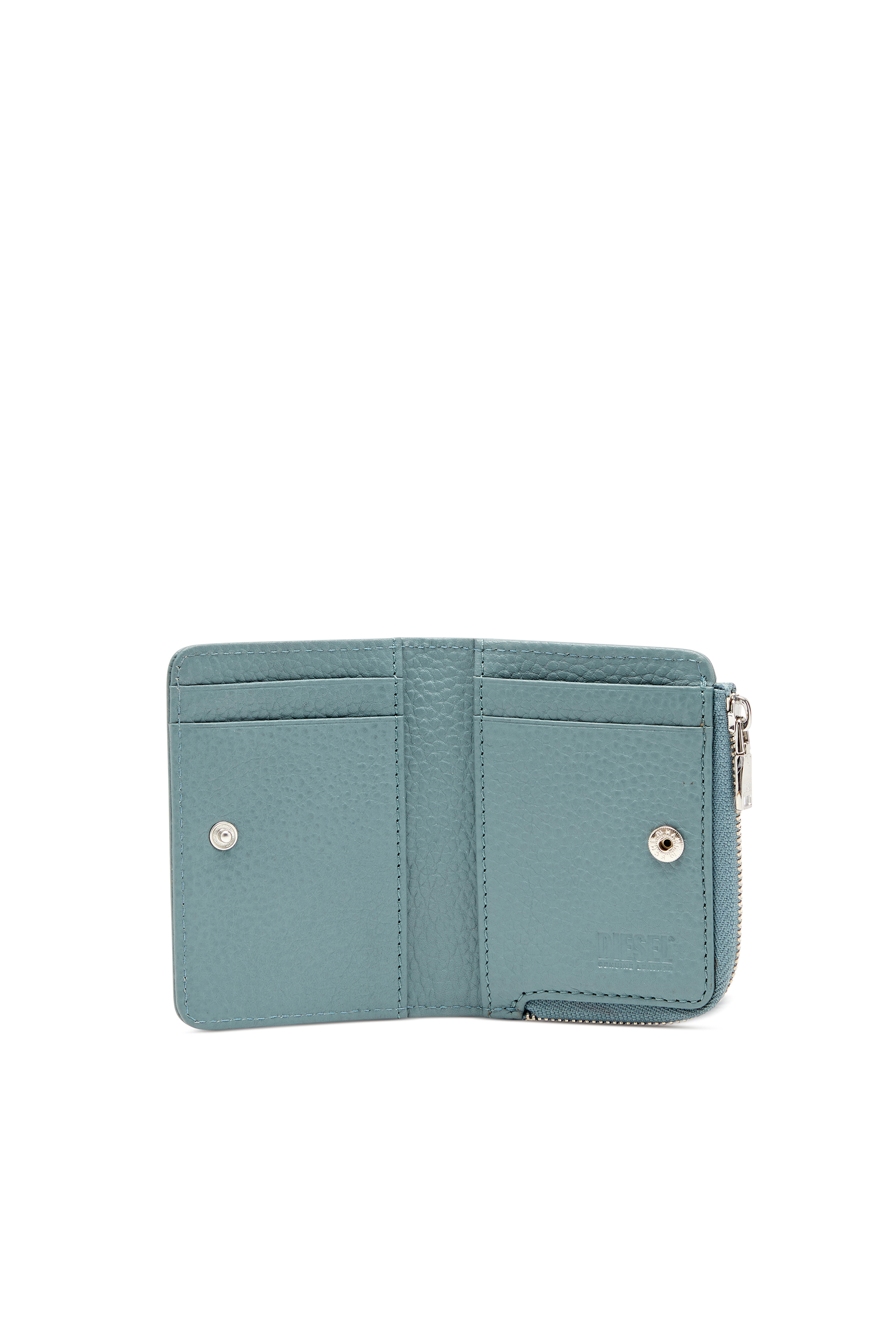 Diesel - HISSU EVO CARD HOLDER L, Male's Leather card holder in ライトブルー - 3