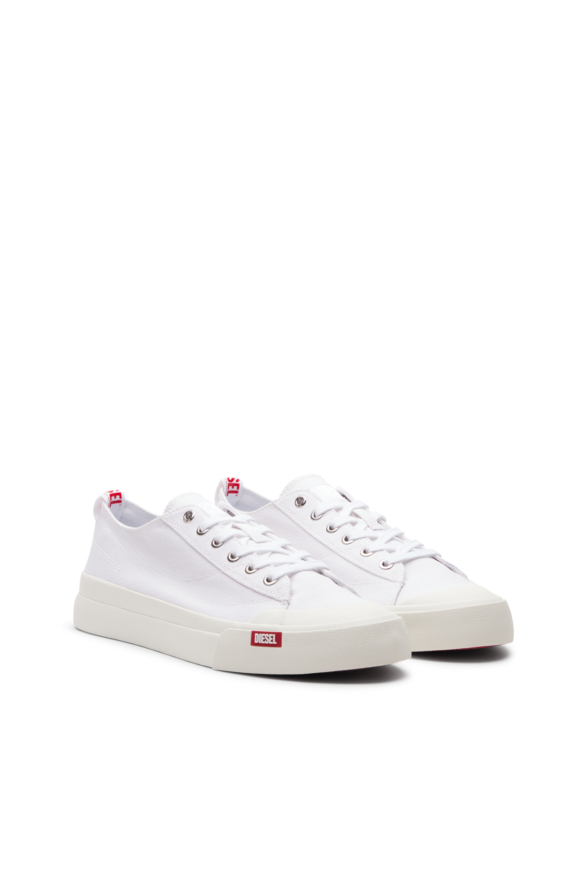 Diesel - S-ATHOS LOW, Male's S-Athos Low-Canvas sneakers in ホワイト - 2