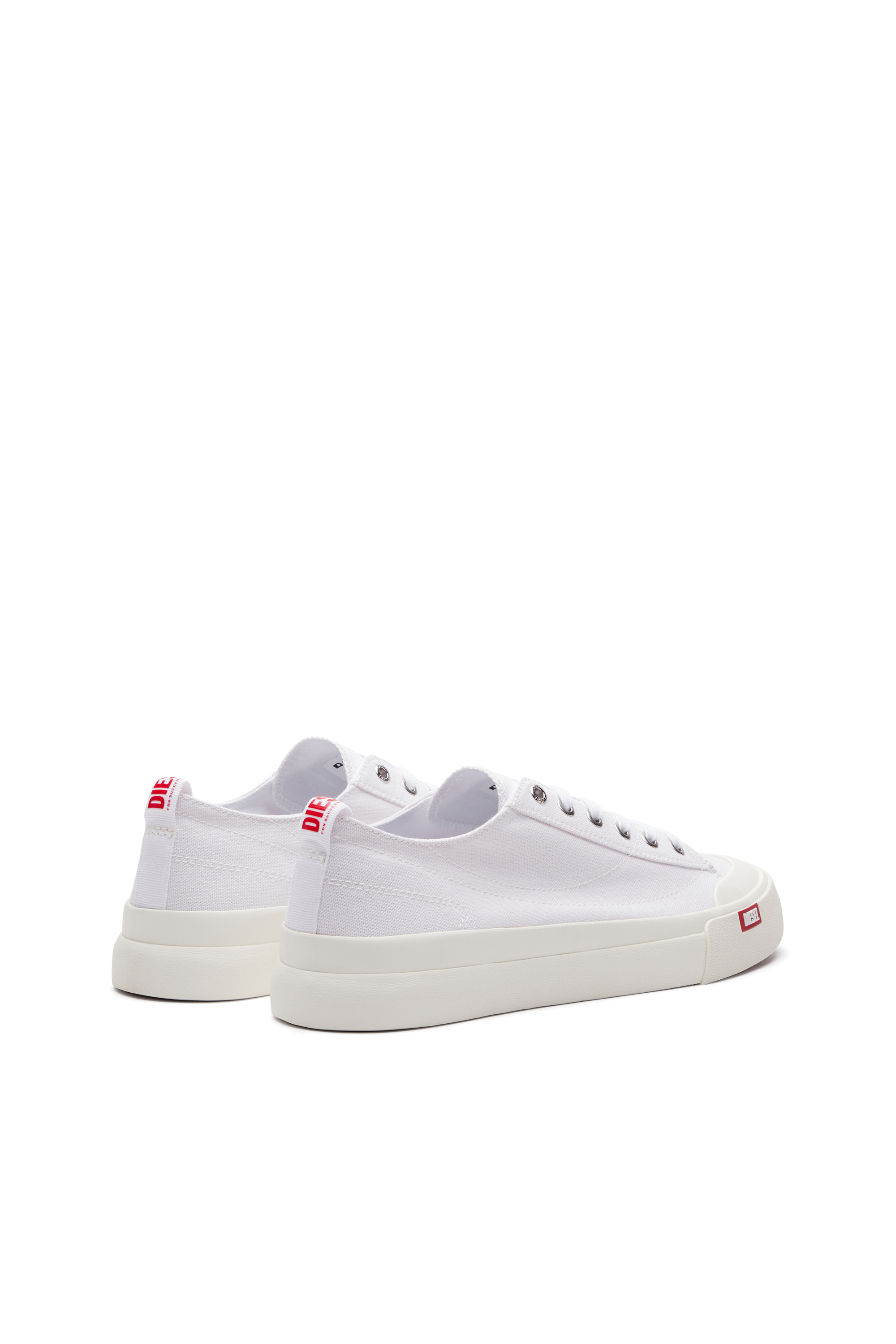 Diesel - S-ATHOS LOW, Male's S-Athos Low-Canvas sneakers in ホワイト - 3