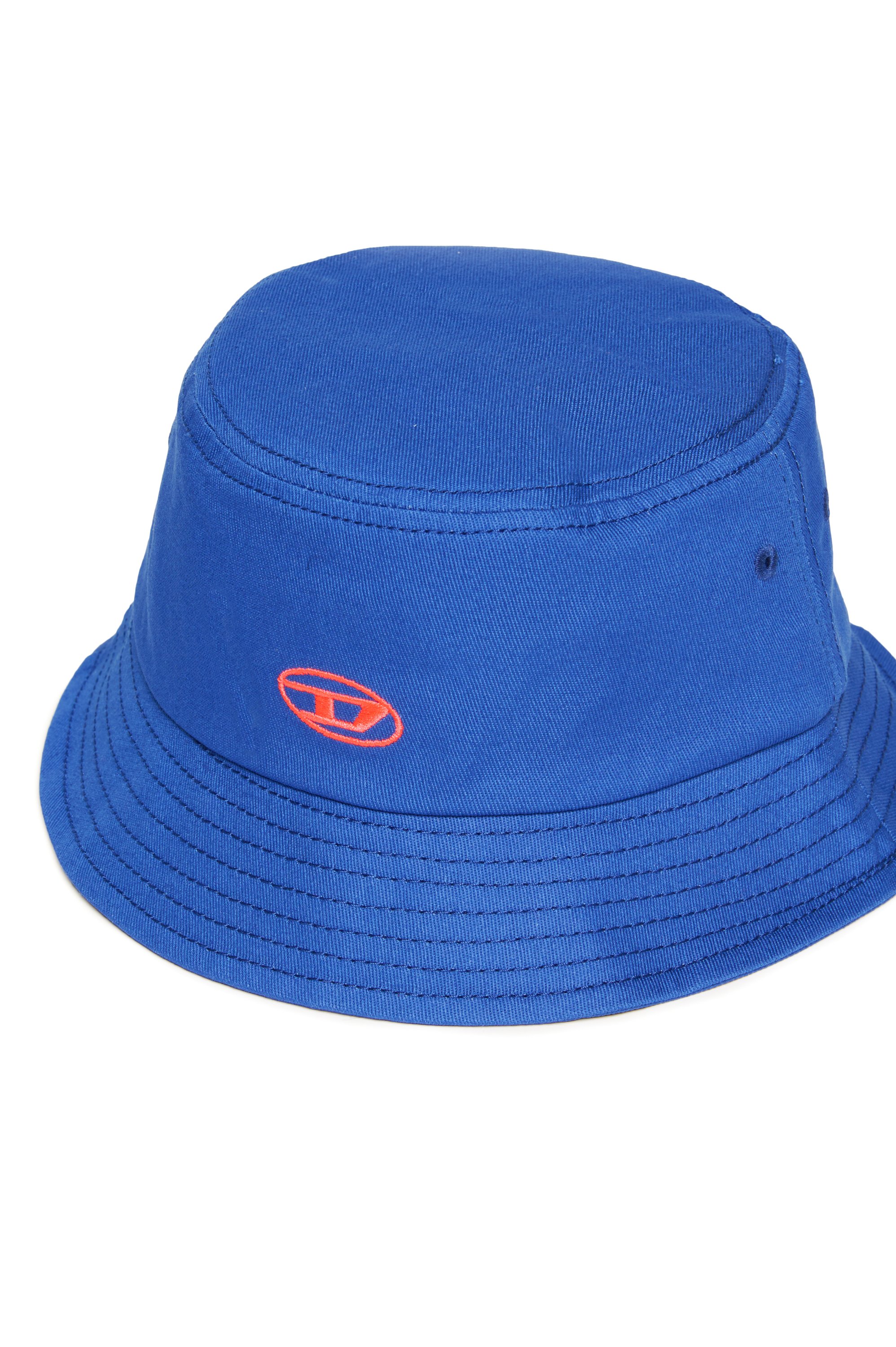 Diesel - FIRCUS, Unisex's Bucket hat with Oval D embroidery in ブルー - 3