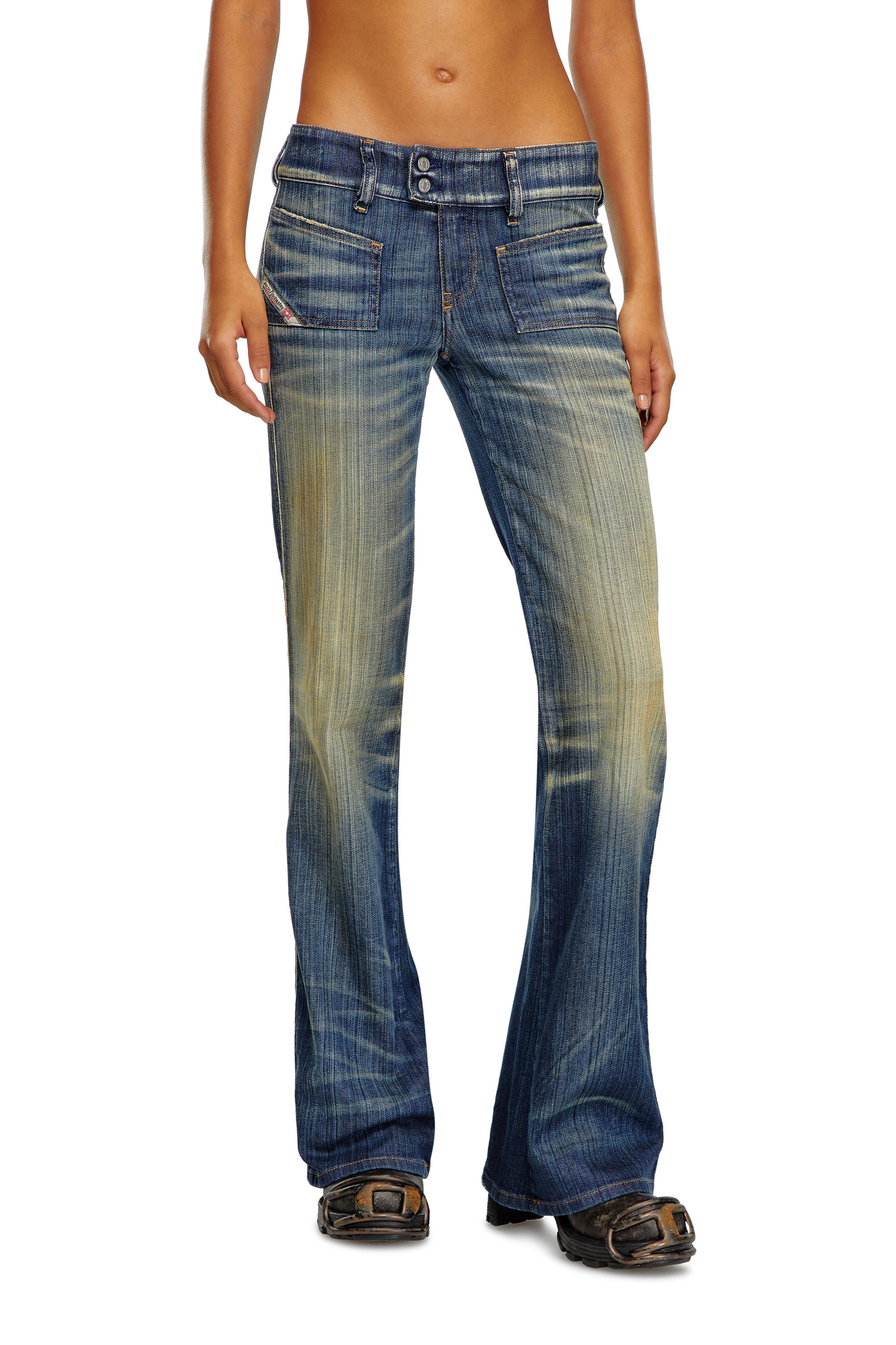 Diesel - Female Bootcut and Flare Jeans D-Hush 09J46, ダークブルー - Image 1
