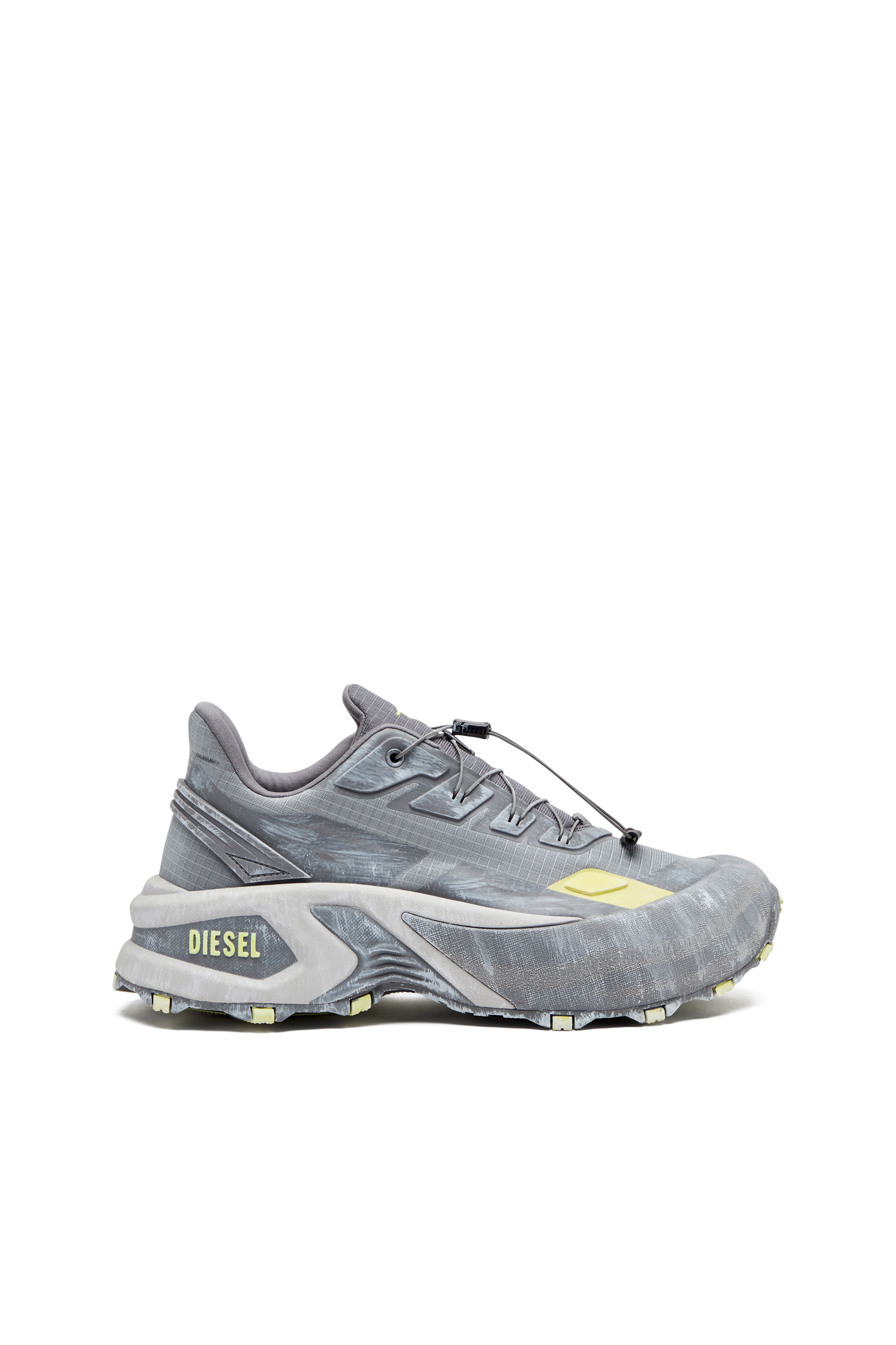 Diesel - D-CAGE RUNNER, Male's D-Cage Runner-Sneaker in グレー/イエロー - 1