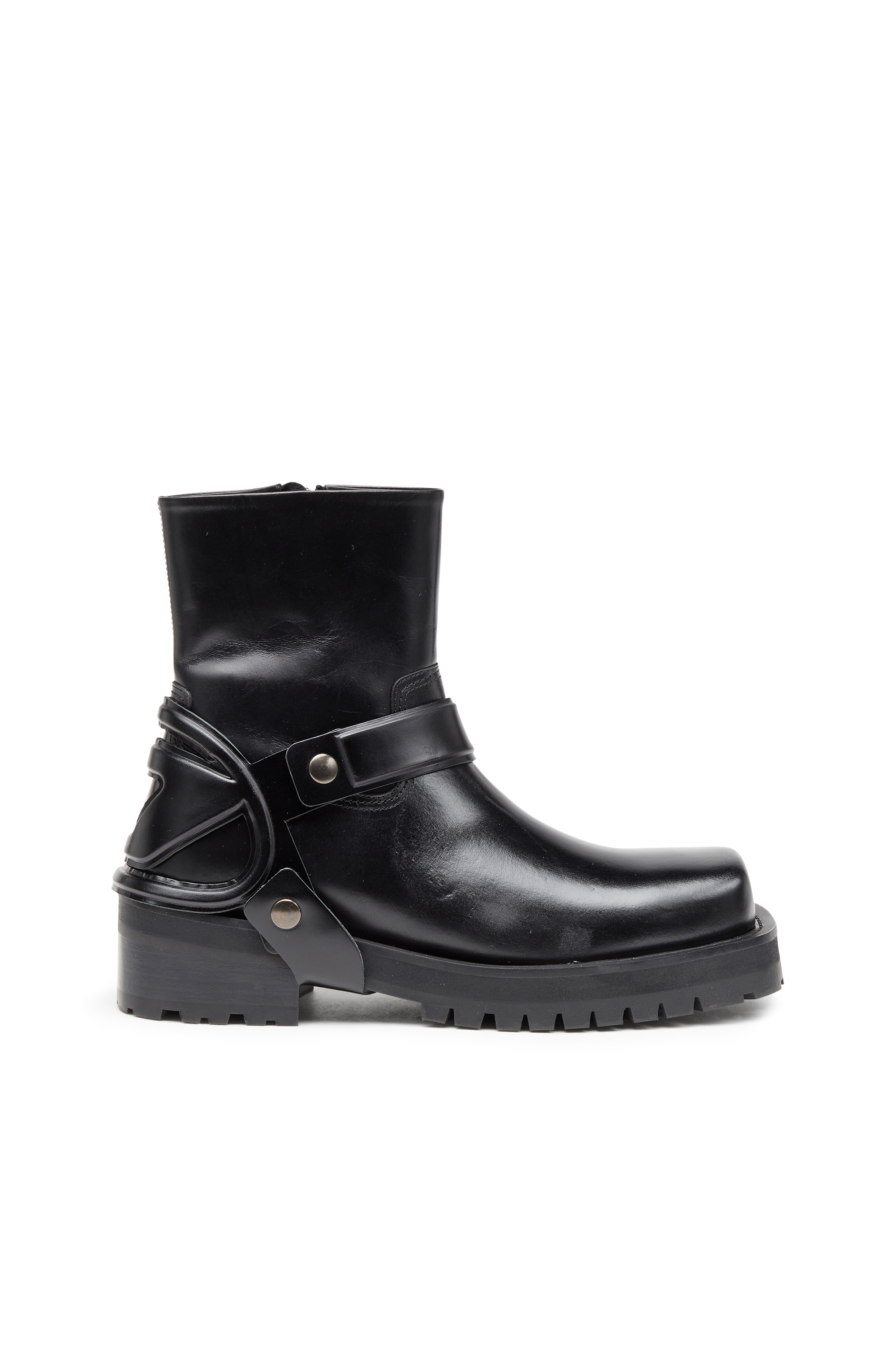 Diesel - D-TEXAN CH, Male's D-Texan-Harness boots in polished leather in ブラック - 1