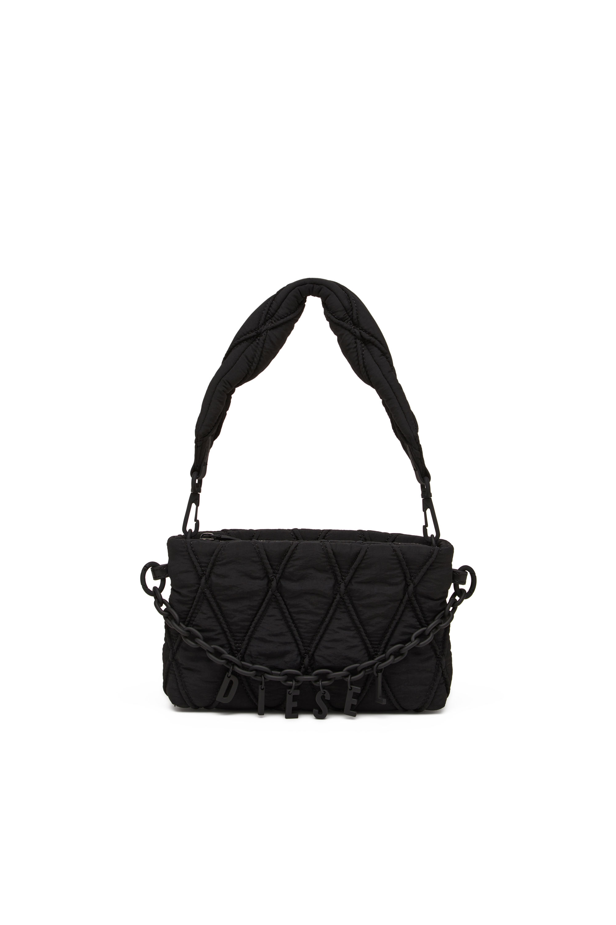 Diesel - CHARM-D POUCH, Female's Pouch in quilted nylon in ブラック - 1