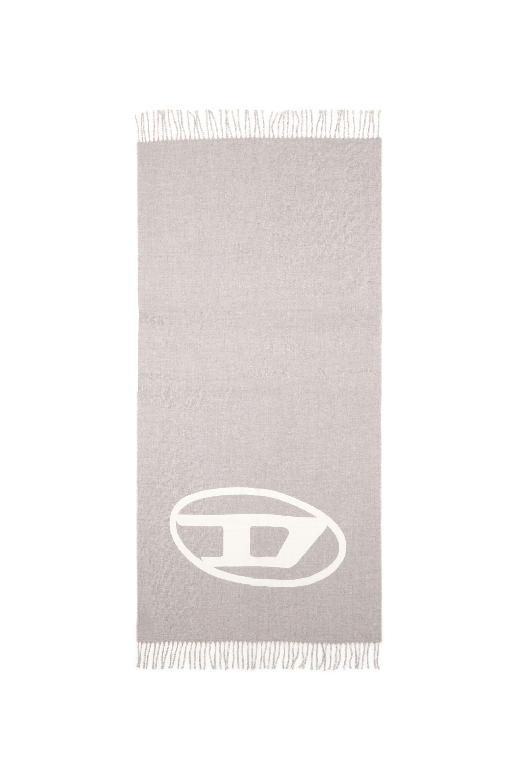 Diesel - S-TEVIE, Male's Reversible two tone wool scarf in ホワイト/グレー - 2