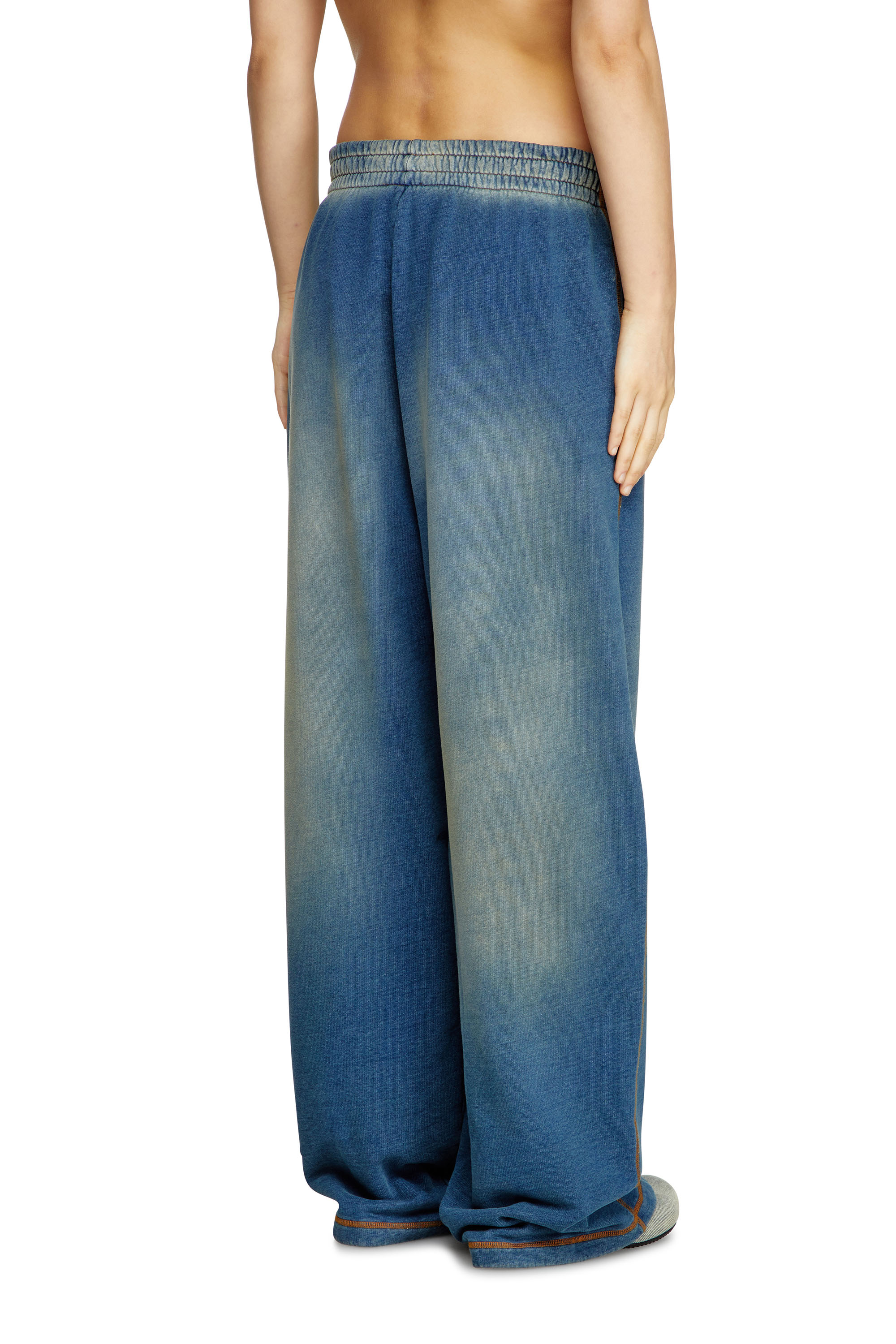 Diesel - P-ZENIA-Q1, Female's Faded indigo sweatpants in ミディアムブルー - 4