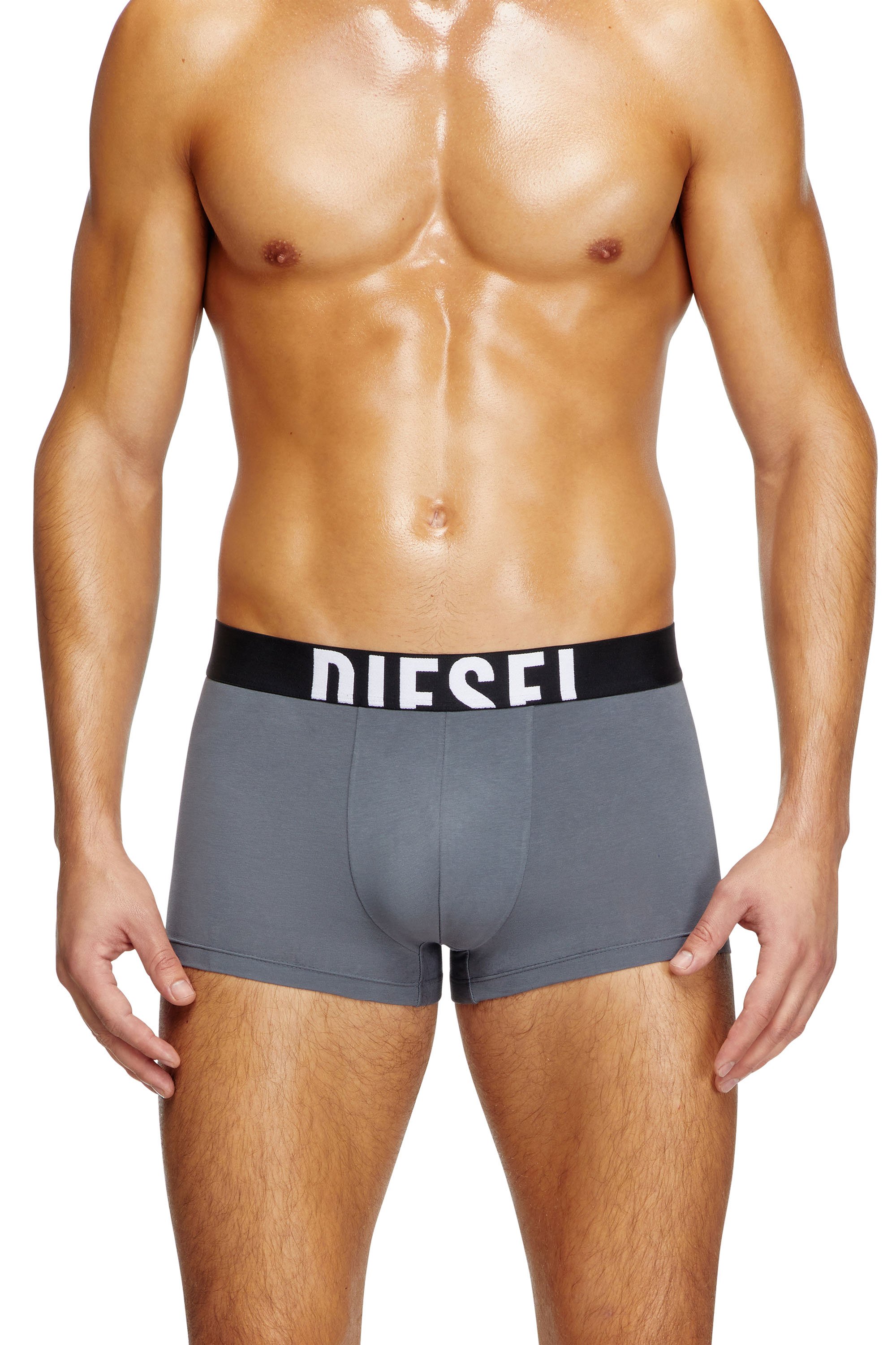 Diesel - DAMIEN-D-POP-40, Male's Boxer briefs with acid rain print in グレー - 2