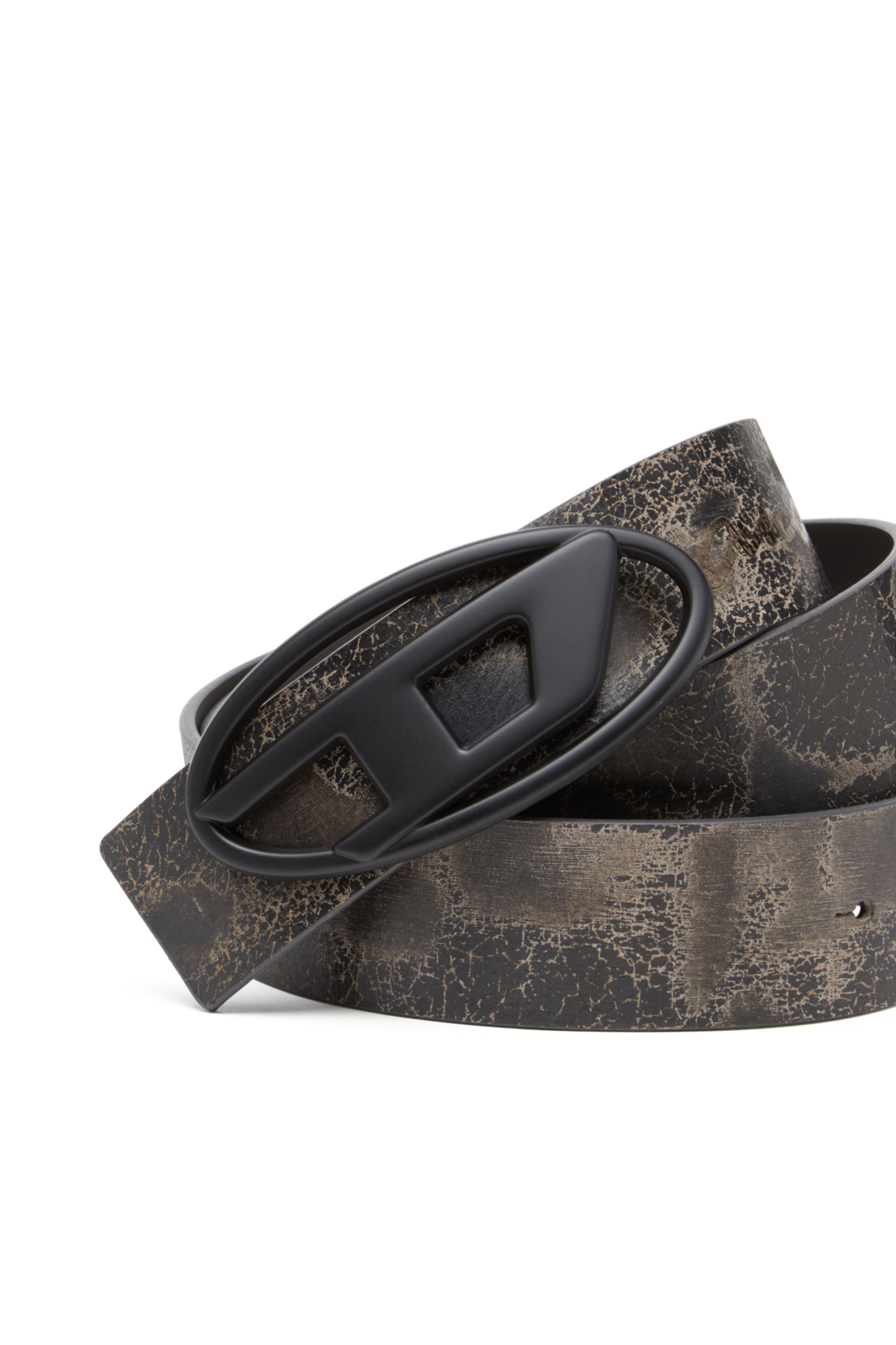 Diesel - B-1DR REV DD, Unisex's Reversible treated leather belt in ブラウン/ブラック - 3