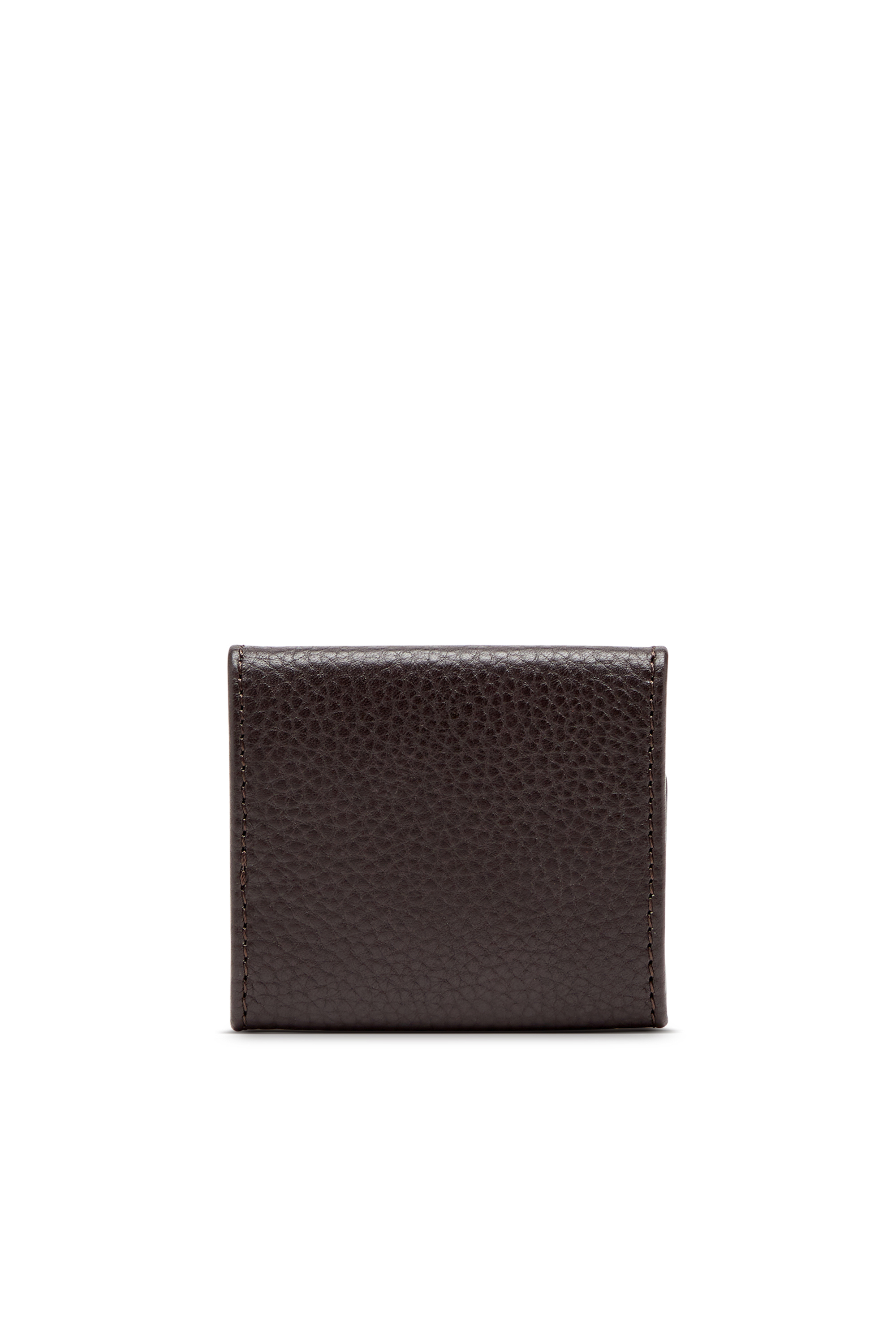 Diesel - HISSU EVO COIN CASE, Male's Coin purse in grainy leather in ダークブラウン - 2