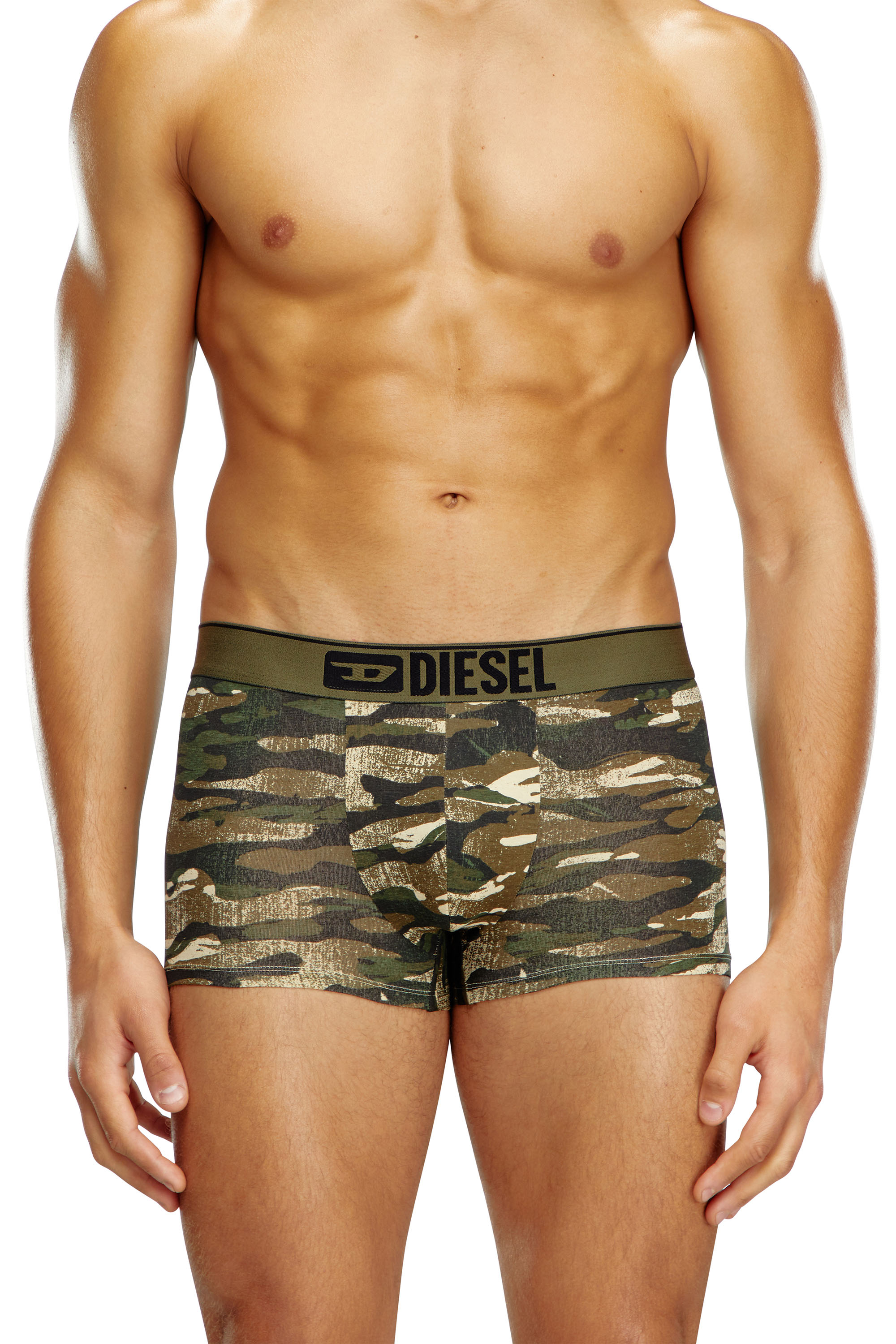 Diesel - UMBX-DAMIEN, Male's Boxer briefs with camo print in ミリタリーグリーン - 1