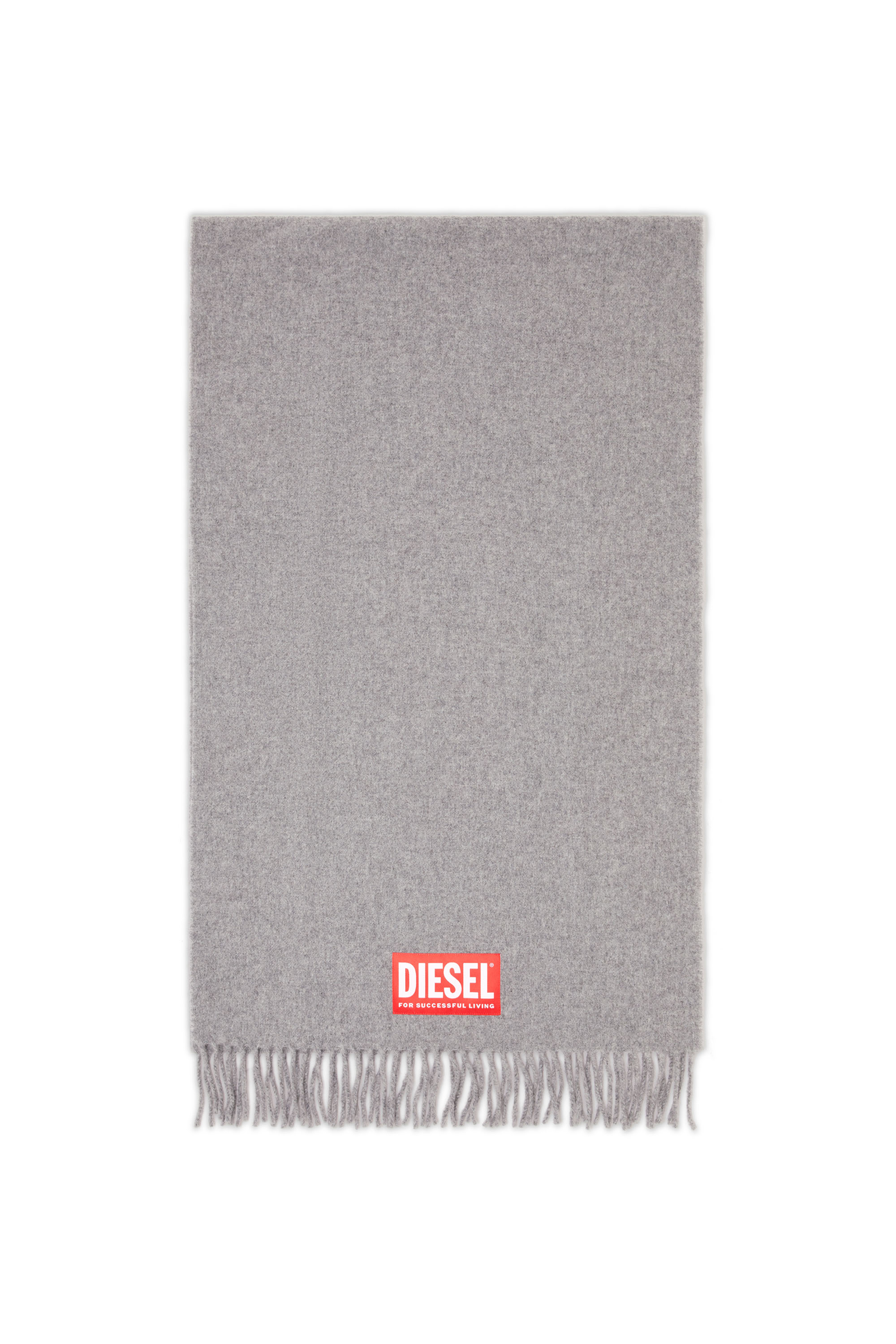 Diesel - S-IMON, Male's Wool blend scarf in グレー - 1