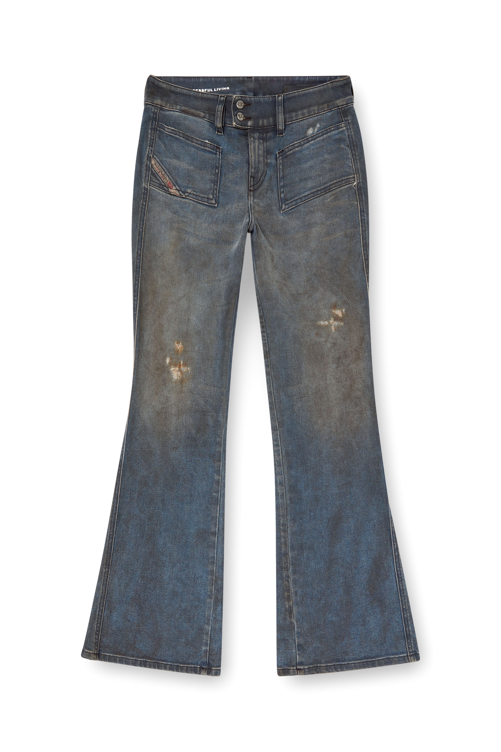 Diesel - Female's Bootcut Jeans D-Hush 09L25, ミディアムブルー - 3