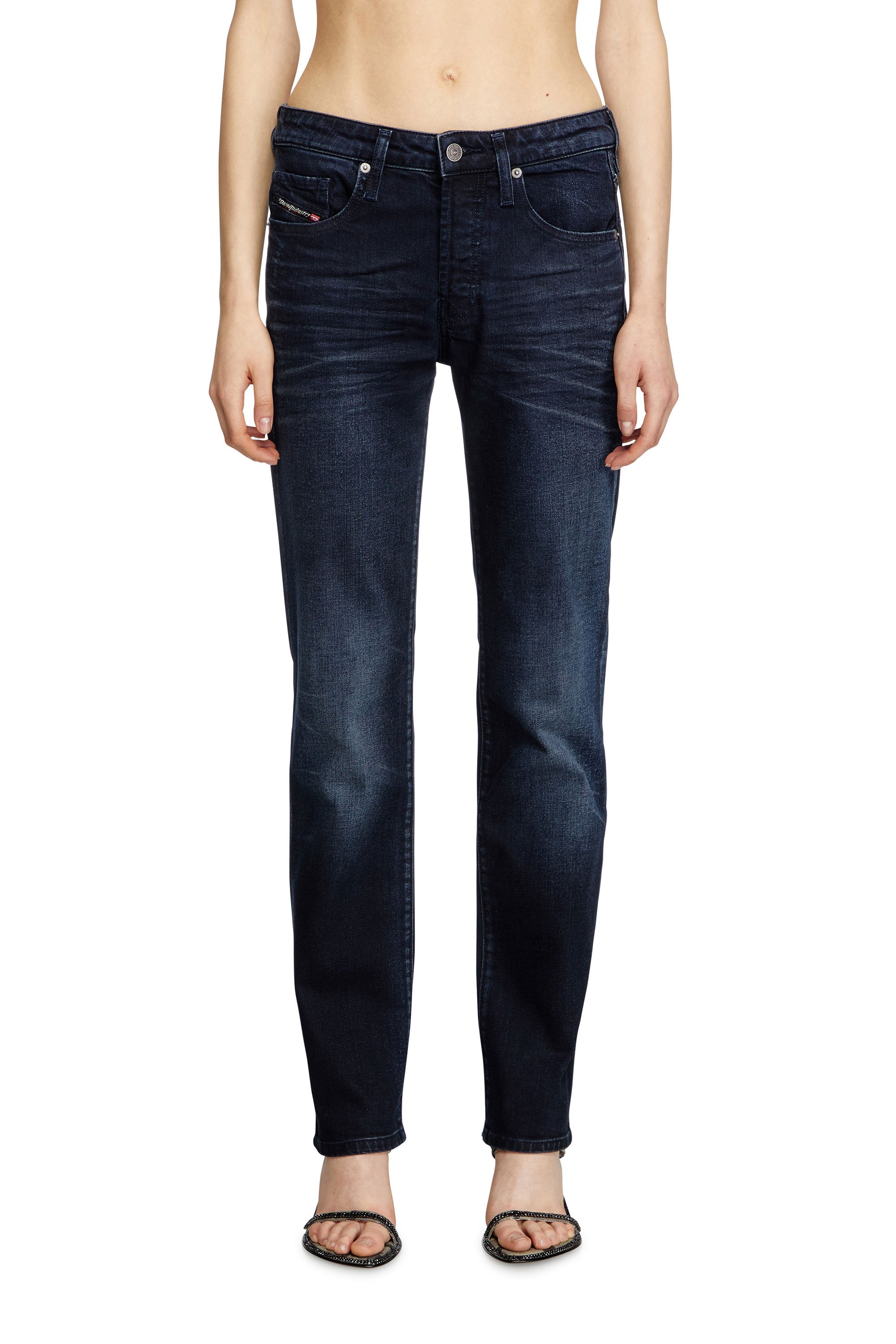 Diesel - Female's Regular Jeans 1989 D-Mine 0BMBX, ダークブルー - 1