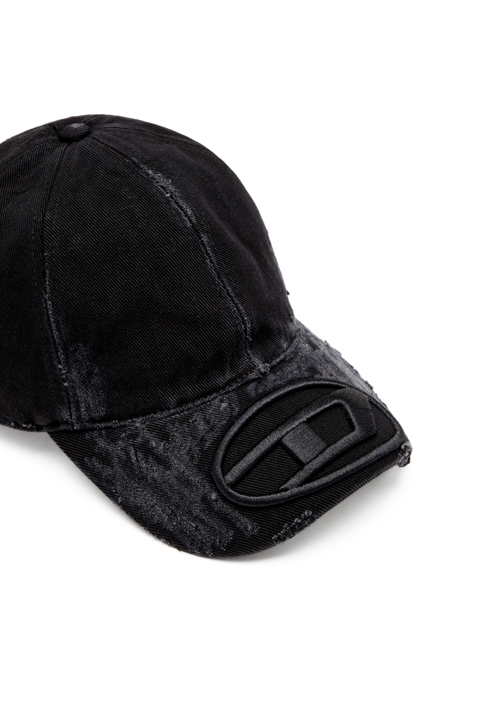 Diesel - C-ODY, Male's Distressed denim baseball cap in ブラック - 3