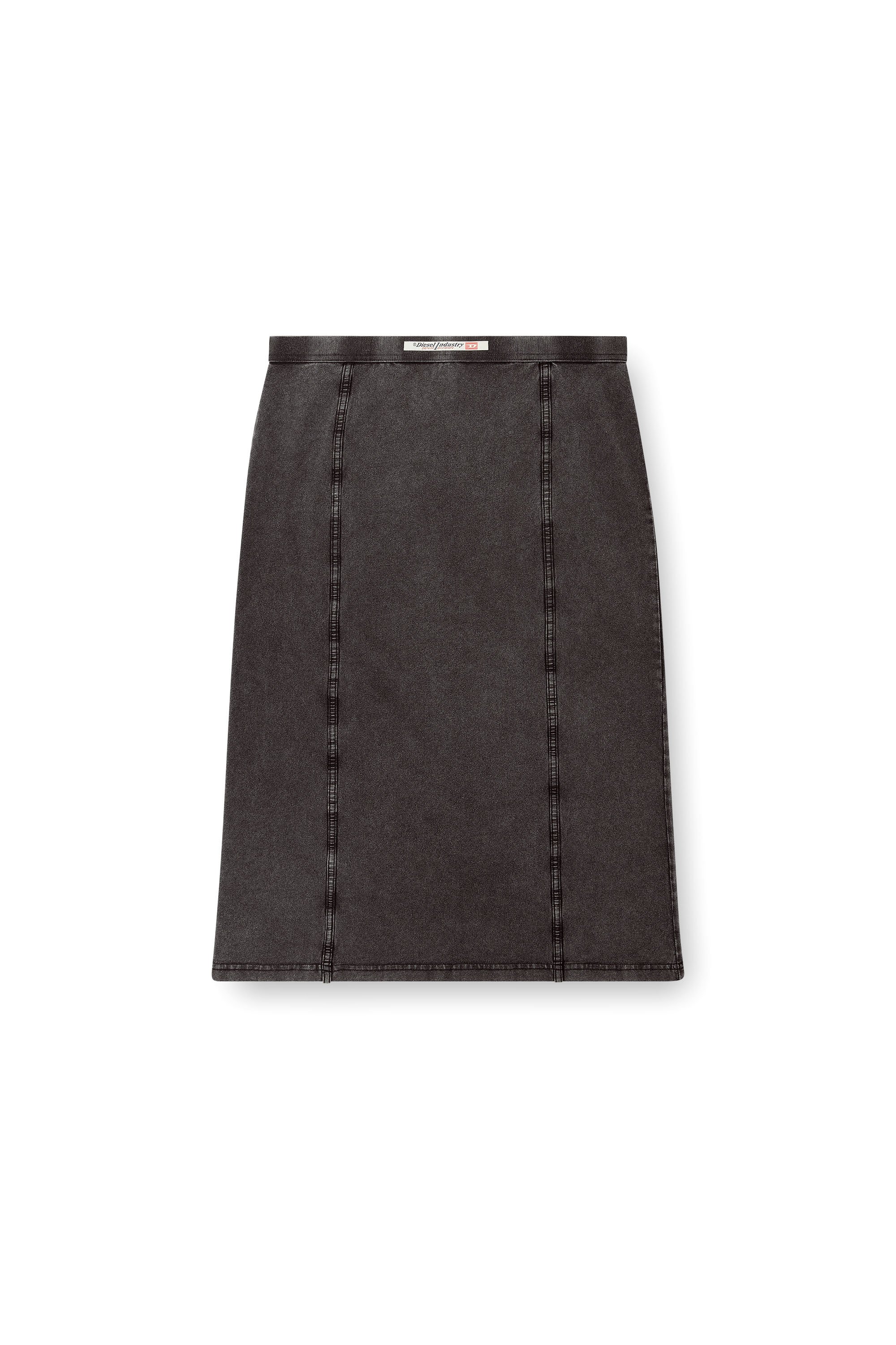 Diesel - O-ALLEGRA, Female's Midi skirt with denim effect in ブラック - 3