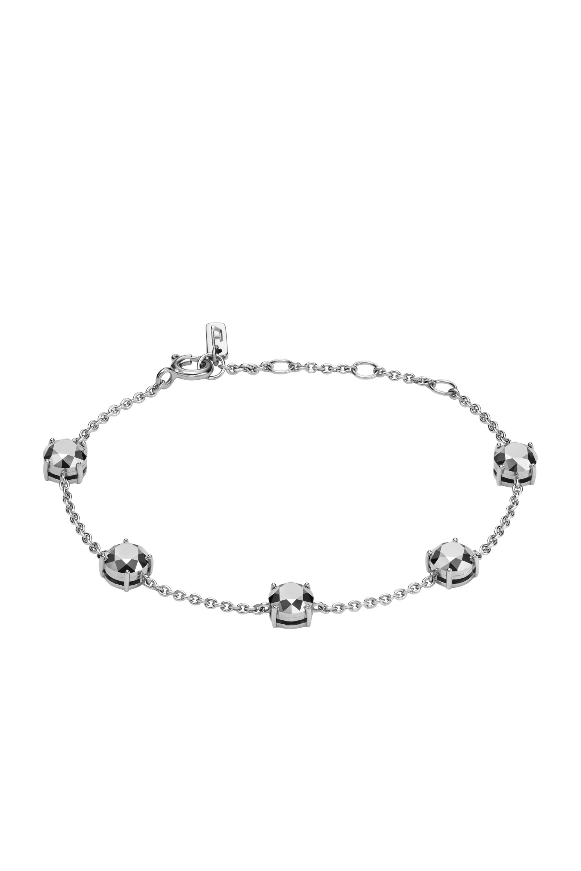 Diesel - DL1358040 STERLING SILVER JEWEL, Unisex's Sterling Silver Chain Bracelet in シルバー - 1