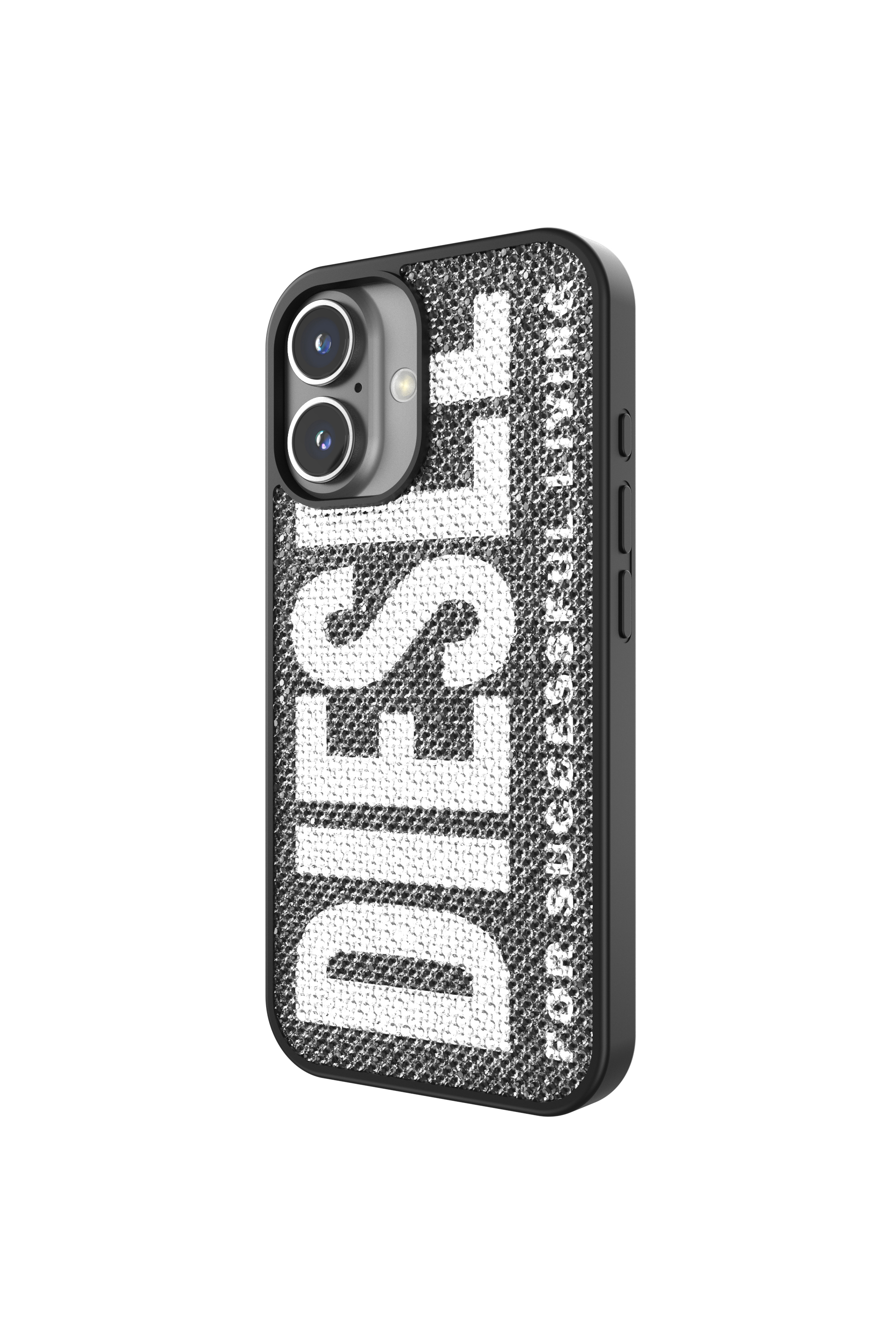 Diesel - 60183 MOULDED CASE, Unisex's Swarovski Crystal Case for iP 16 in ブラック - 4