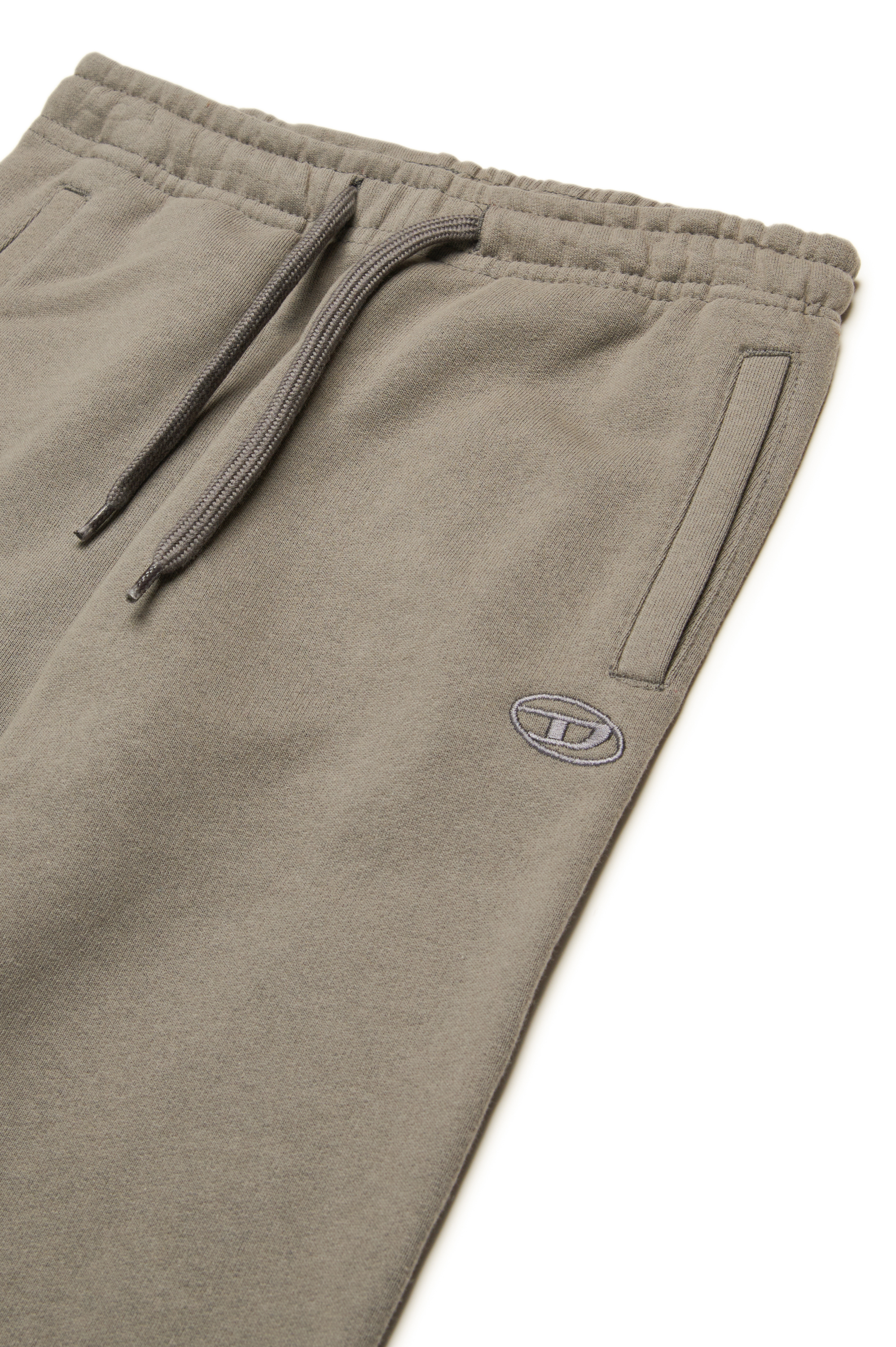 Diesel - PMARKYMEGOVALD, Male's Sweatpants with mega Oval D embroidery in グレー - 3