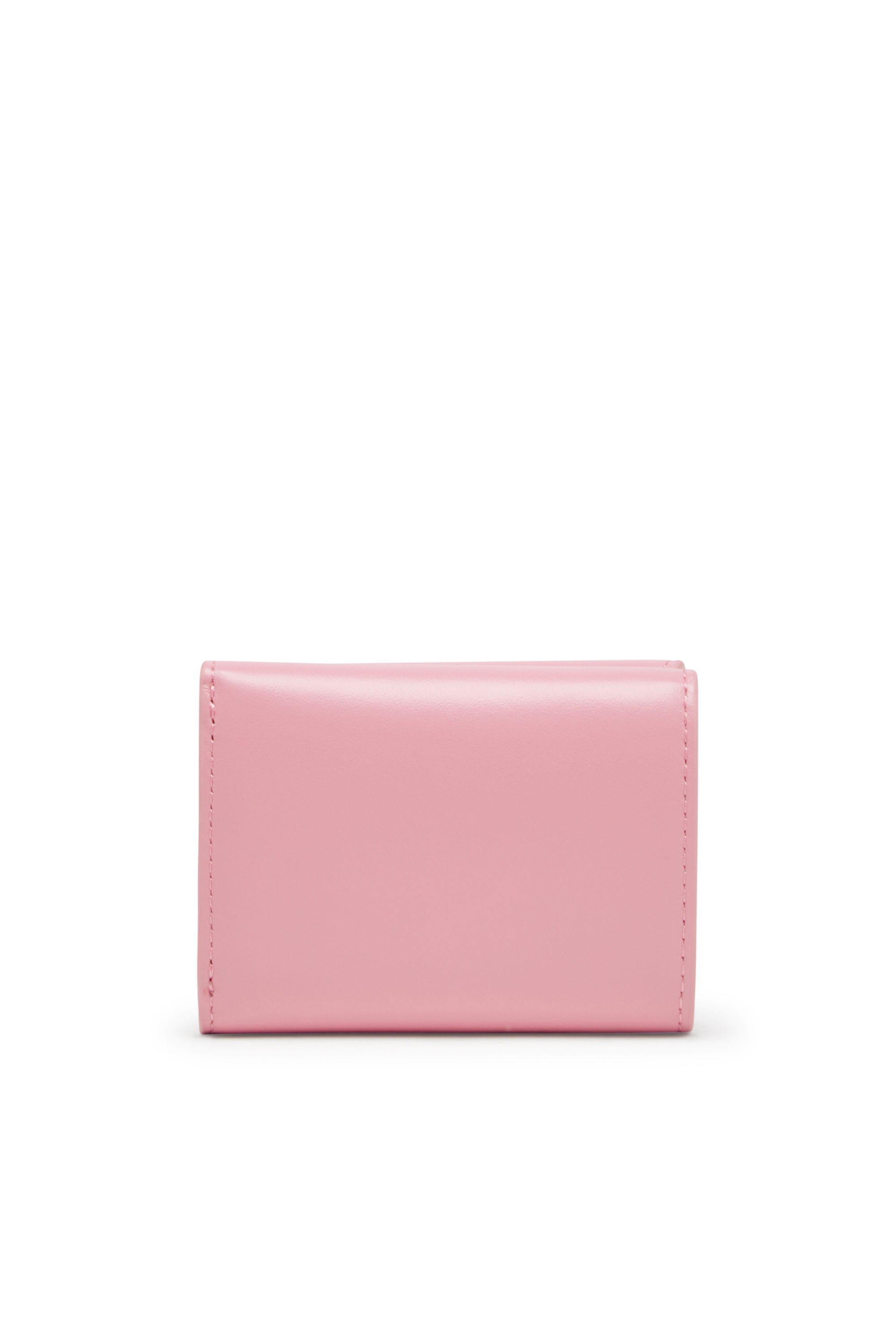 Diesel - 1DR TRI FOLD COIN XS II, Female's Leather tri-fold wallet in ピンク / ホワイト - 2