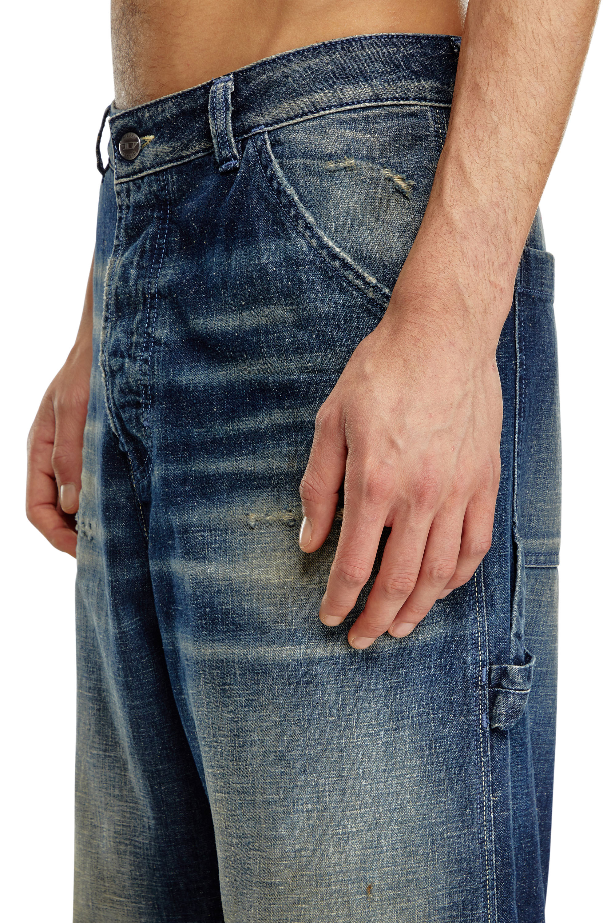 Diesel - Male's Relaxed Jeans D-Livery 09J91, ダークブルー - 5