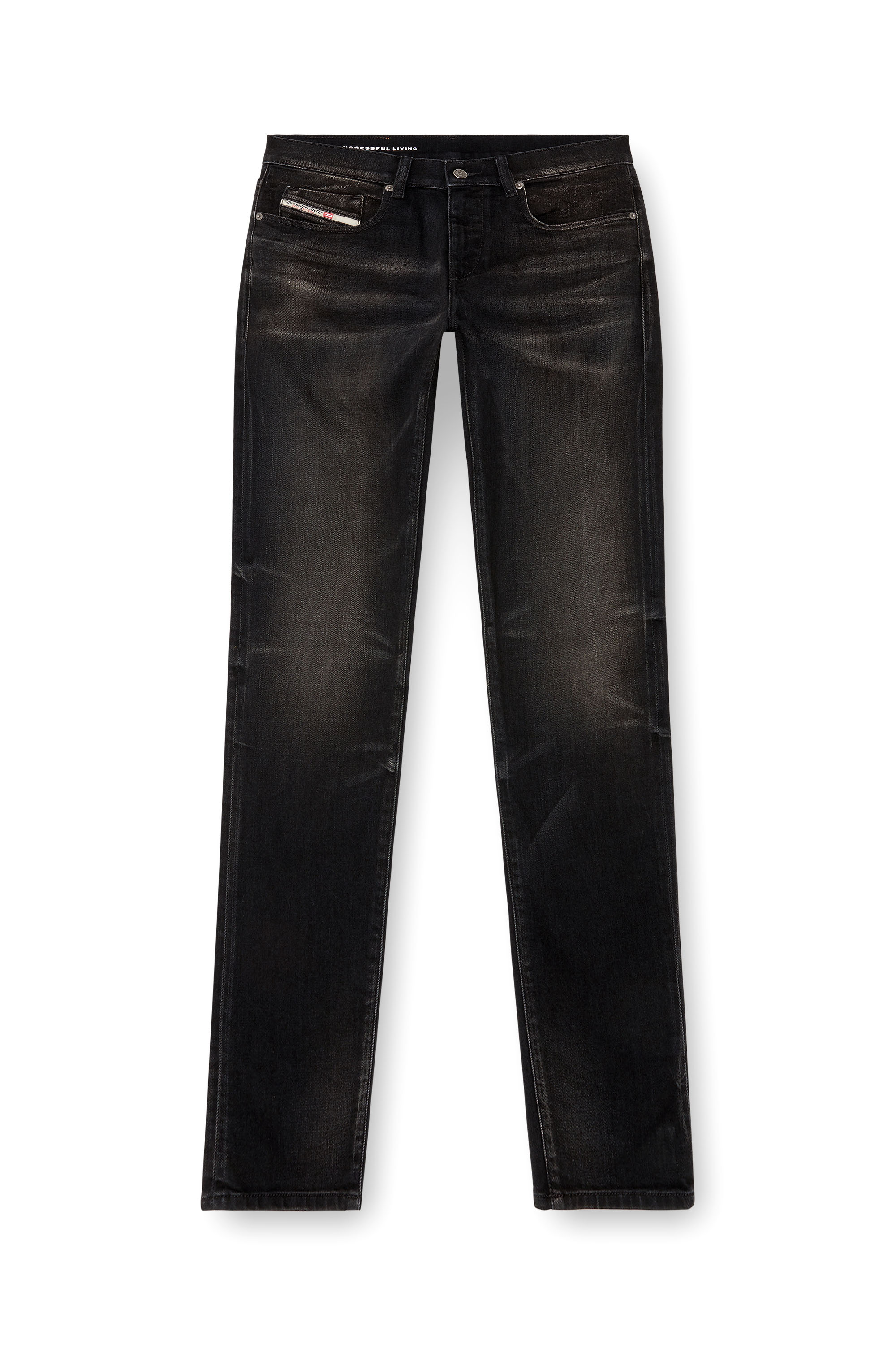 Diesel - Male's Slim Jeans 2019 D-Strukt 09J53, ブラック/ダークグレー - 3