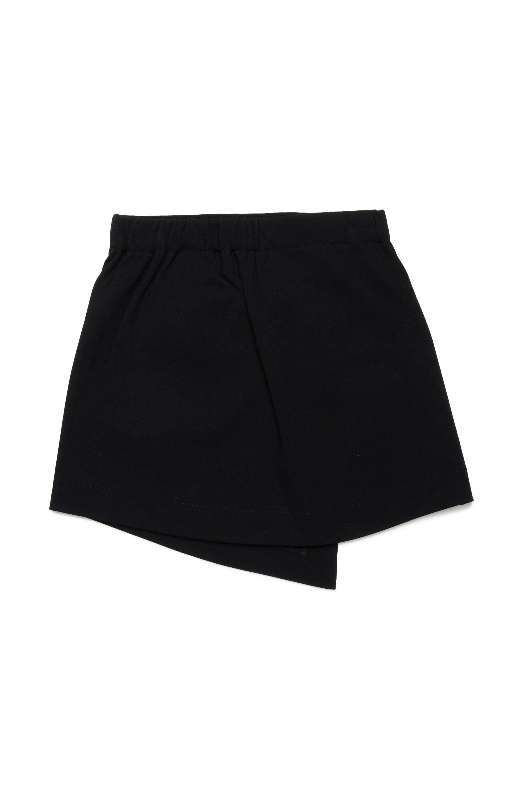 Diesel - GILSY, Female's Mini wrap skirt with embossed Oval D logo in ブラック - 2