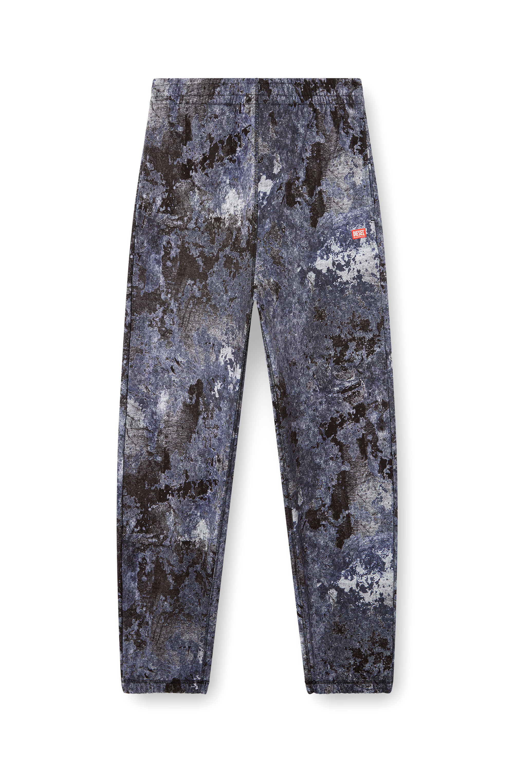 Diesel - P-MARKY-R2, Male's Sweatpants with marble wash treatment in ブルー - 3