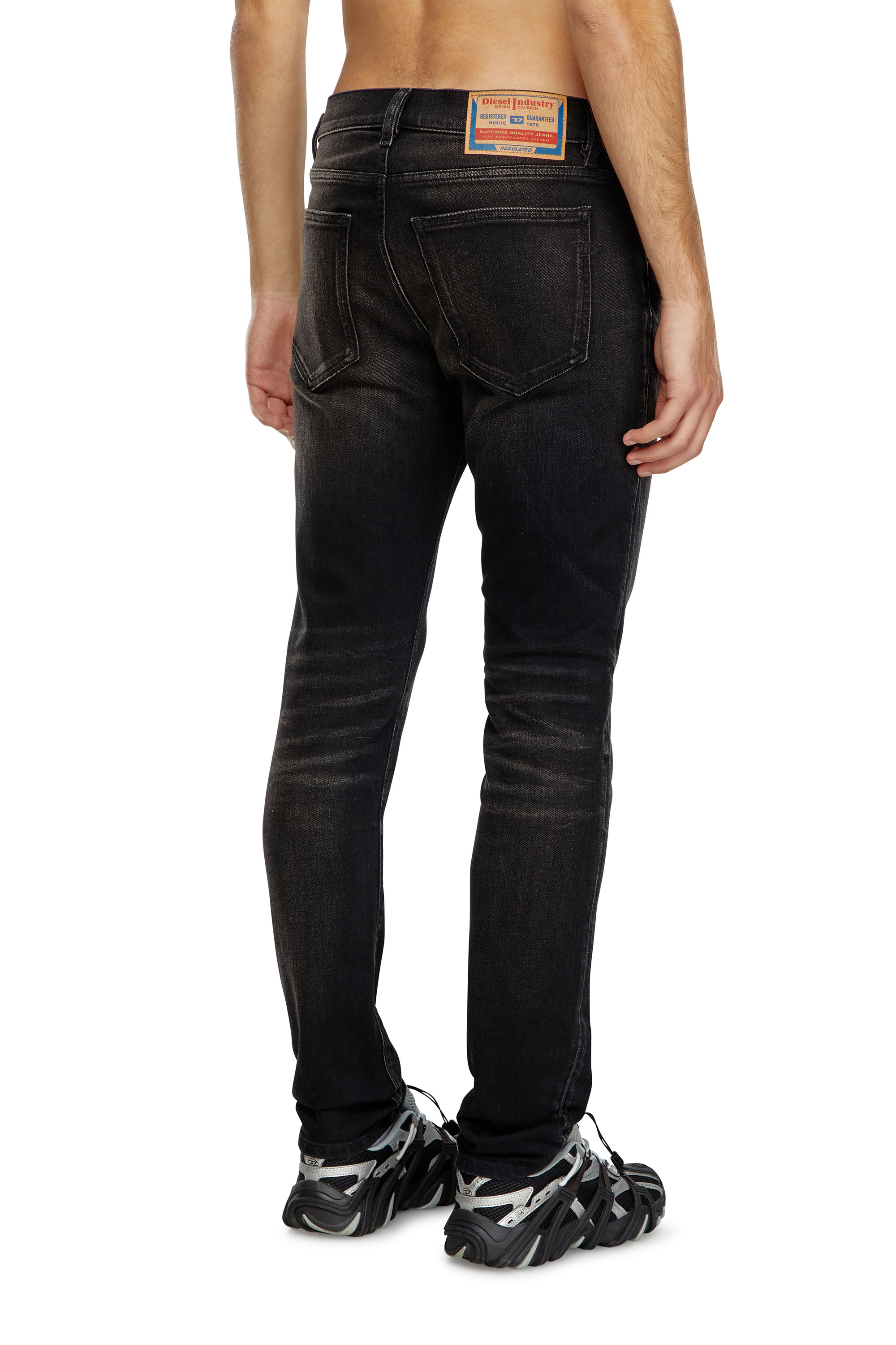 Diesel - Male's Slim Jeans 2019 D-Strukt 09J53, ブラック/ダークグレー - 4