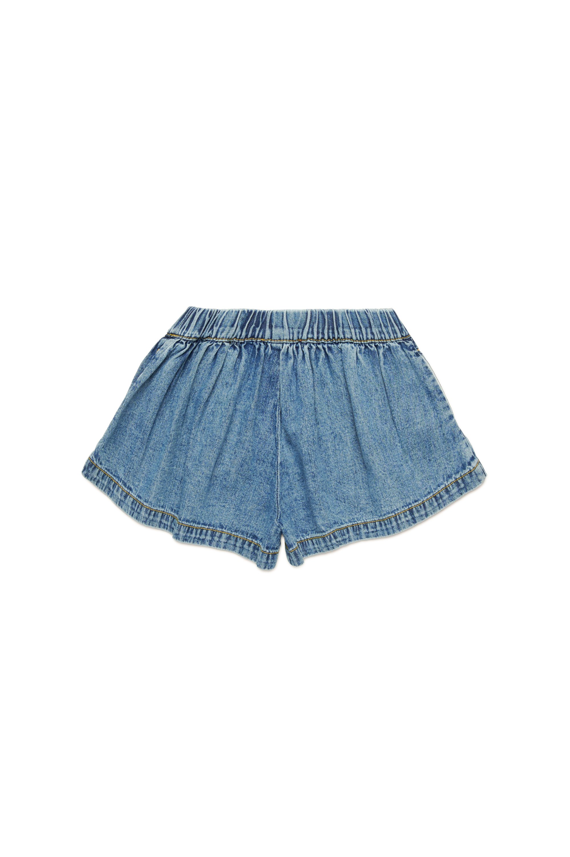 Diesel - PIXIB, Female's Denim shorts with Oval D embroidery in ミディアムブルー - 2