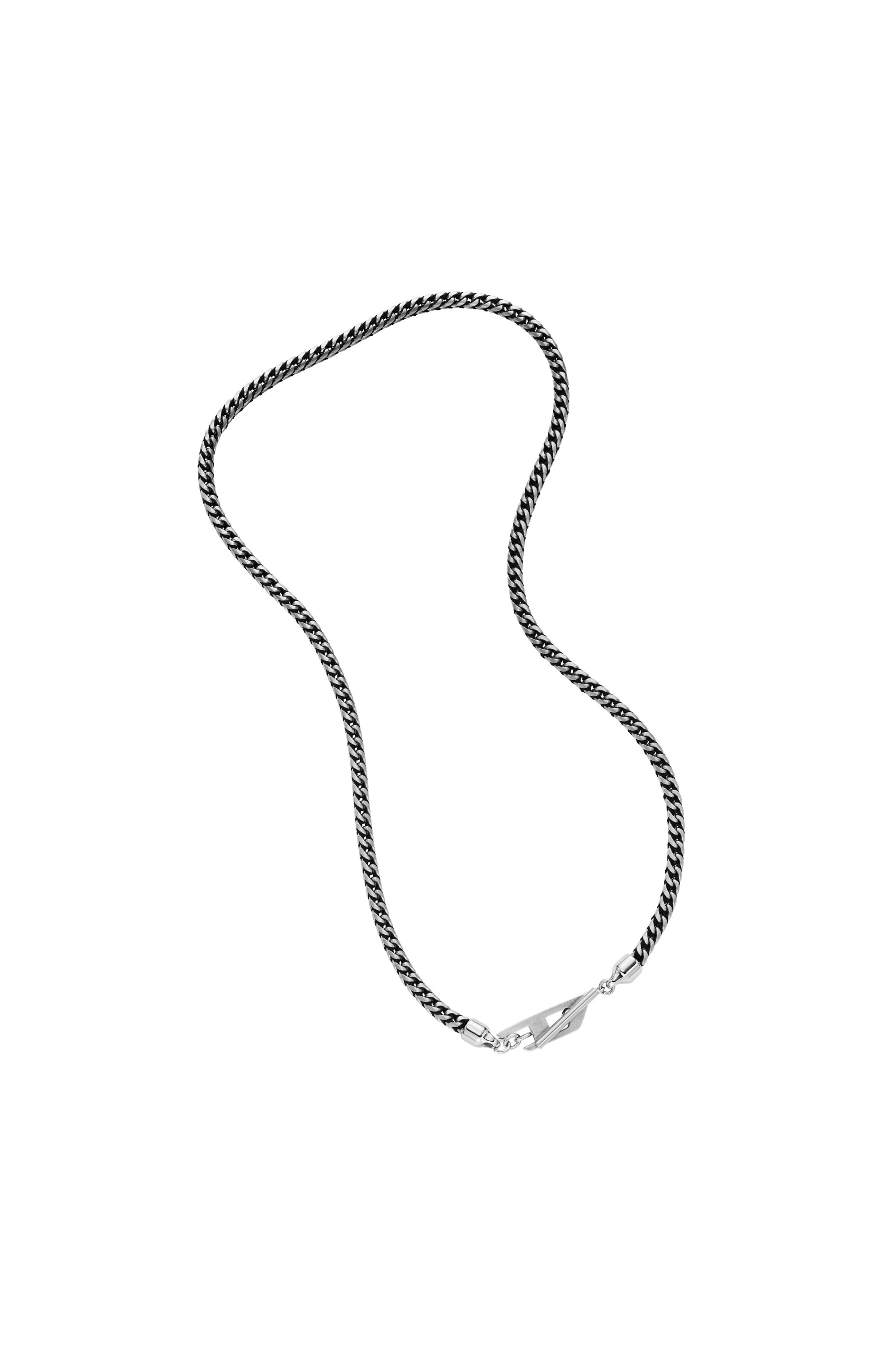 Diesel - DX1552040 JEWEL, Unisex's Stainless Steel Chain Necklace in シルバー/ブラック - 2