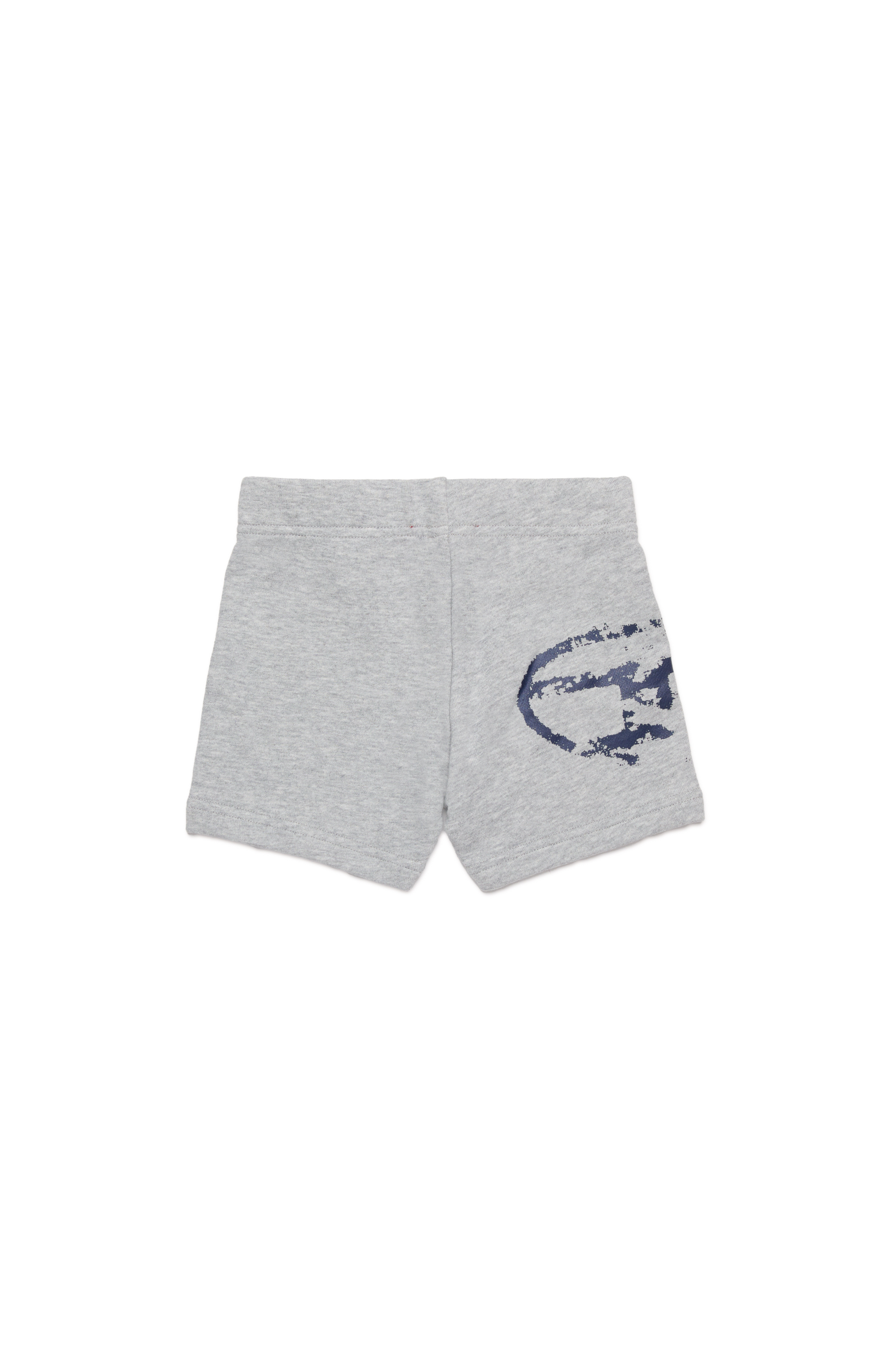 Diesel - PESDISHORTB, Unisex's Cotton shorts with distressed Oval D logo in グレー - 2