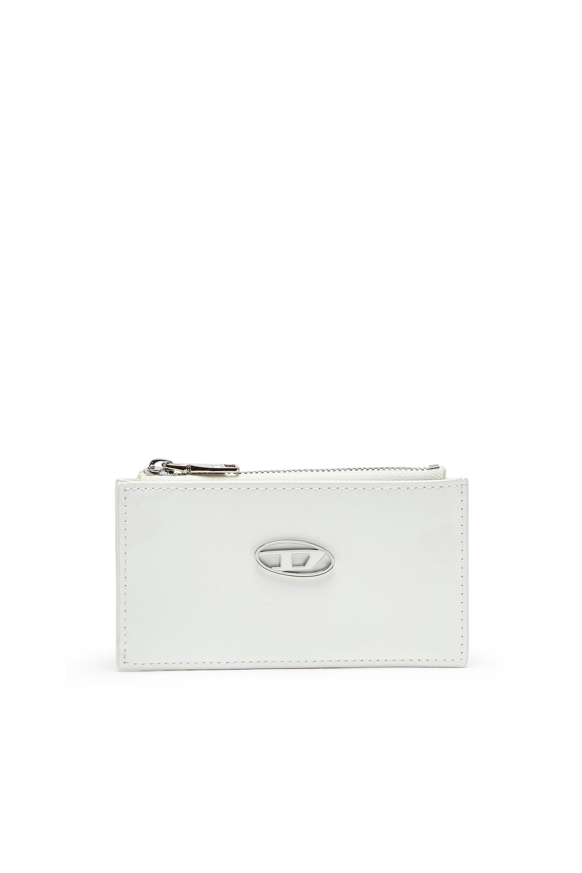 Diesel - PLAY CARD HOLDER III, Female's Card holder in glossy leather in ホワイト - 1