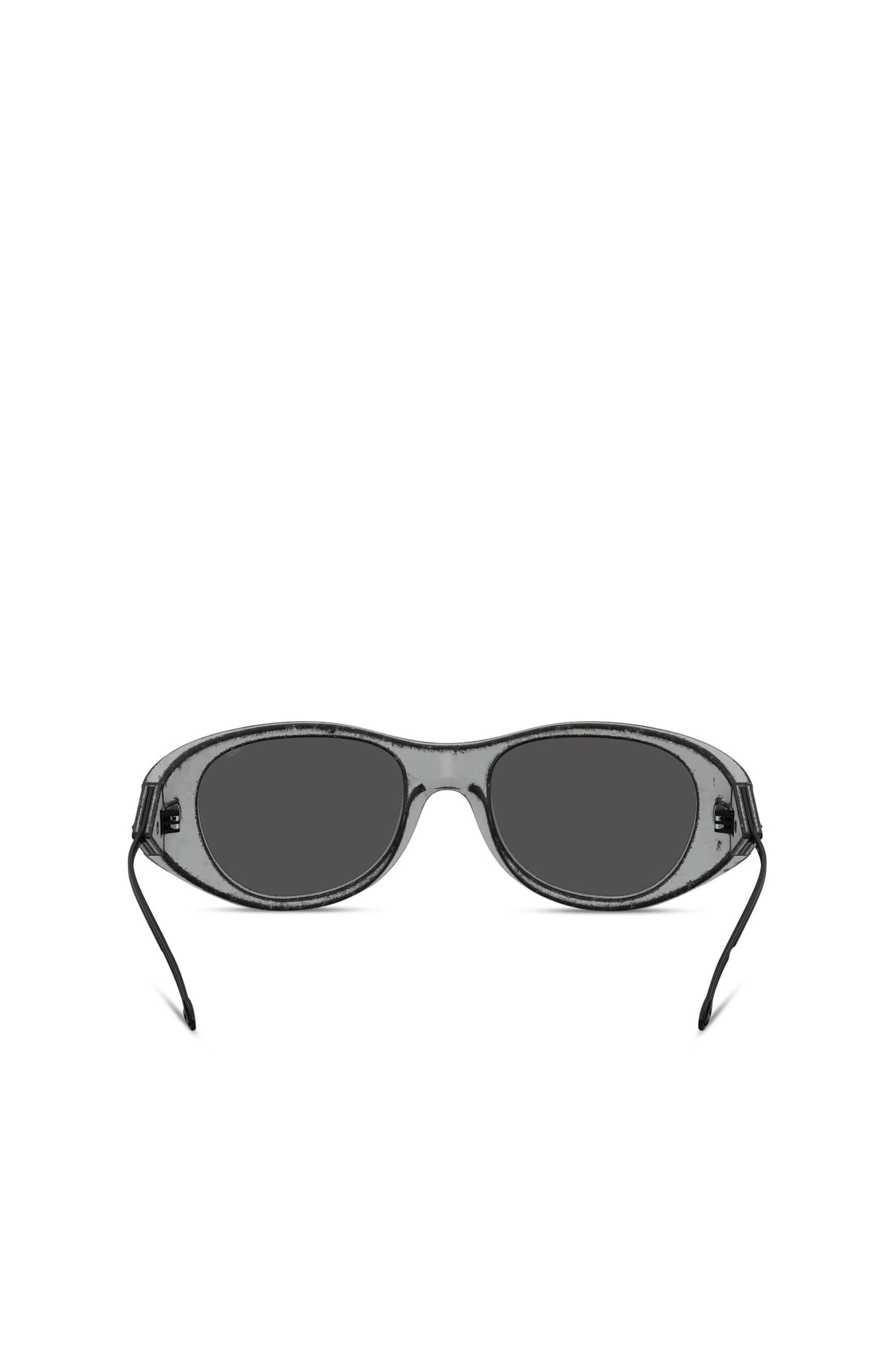 Diesel - 0DL3003, Unisex's Iconic oval sunglasses in ブラック/グレー - 3