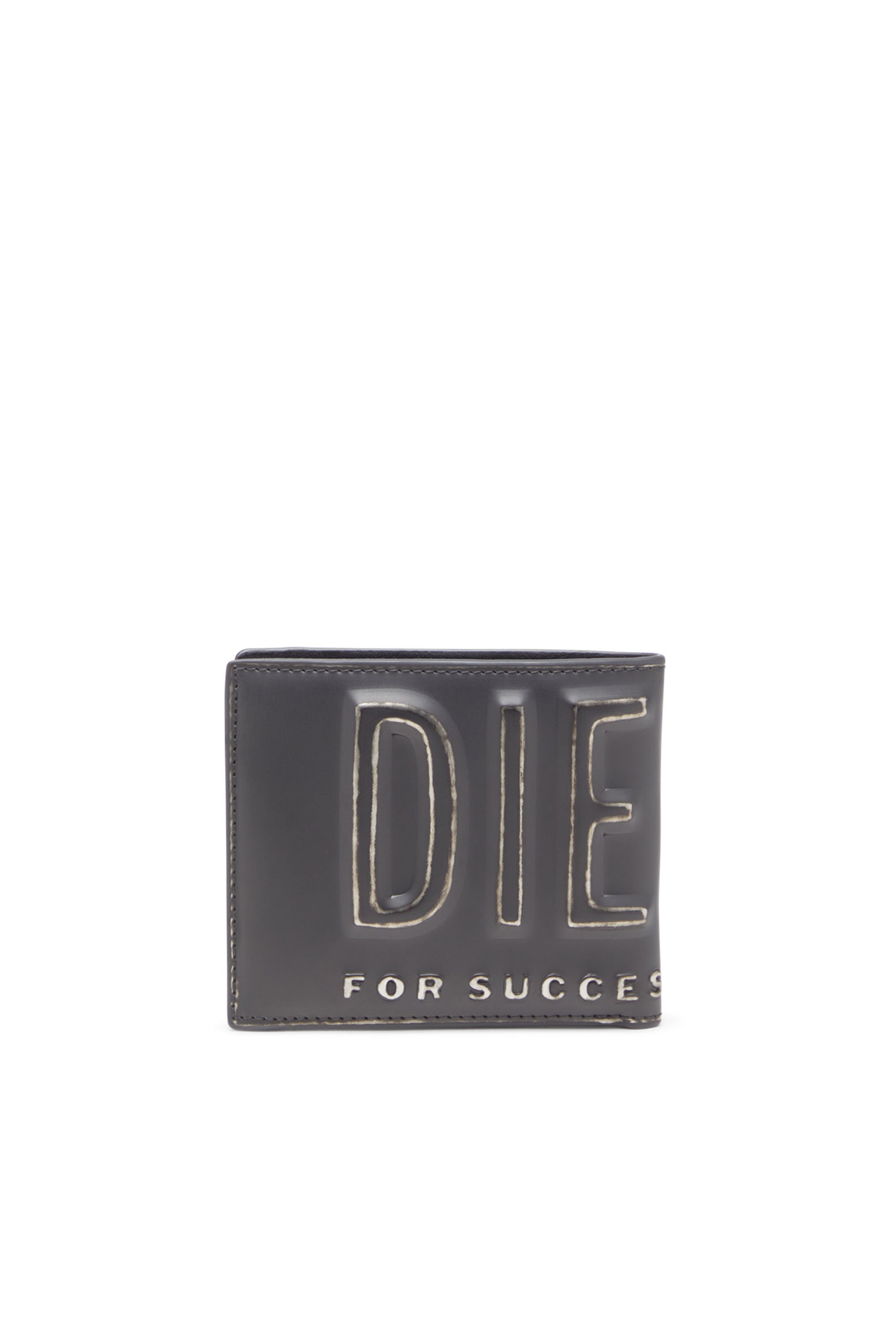 Diesel - DSL 3D BI FOLD COIN S, Male's Zip wallet with metal-effect logo in ブラック - 2