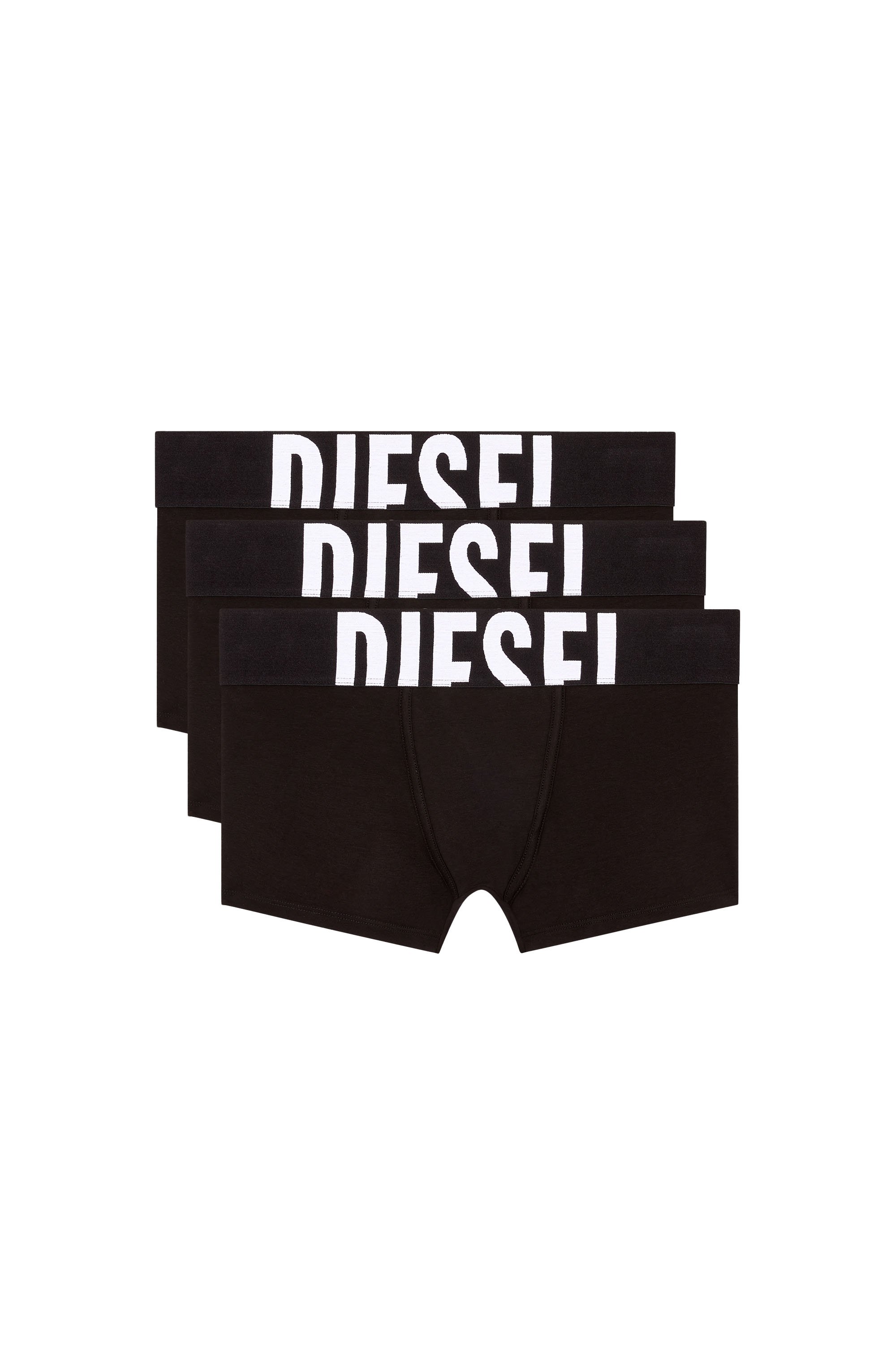 Diesel - UMBX-DAMIENTHREEPACK-5.5EL, Male's Three-pack boxer briefs in stretch cotton in ブラック - 1