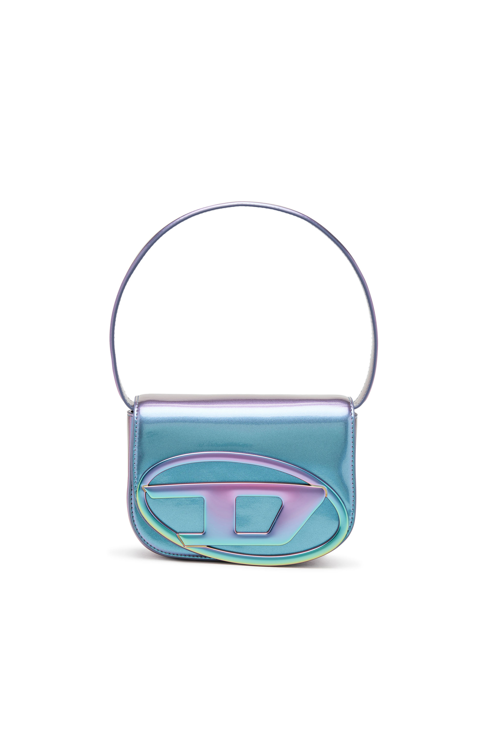 Diesel - 1DR, Female's 1DR-Iconic shoulder bag with iridescent effect in アジュール - 7