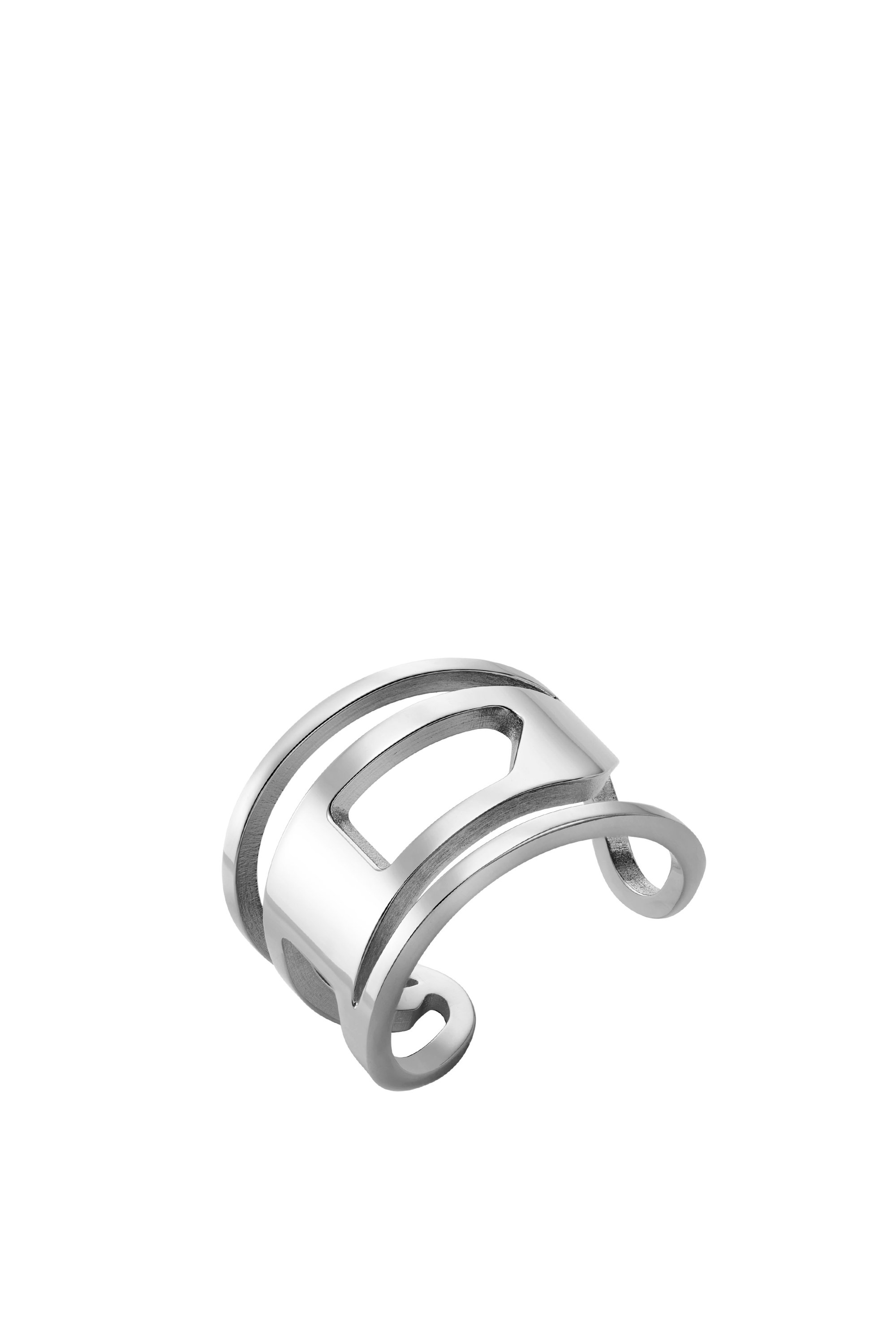 Diesel - DX1548040 JEWEL, Unisex's Stainless Steel Band Ring in シルバー - 1