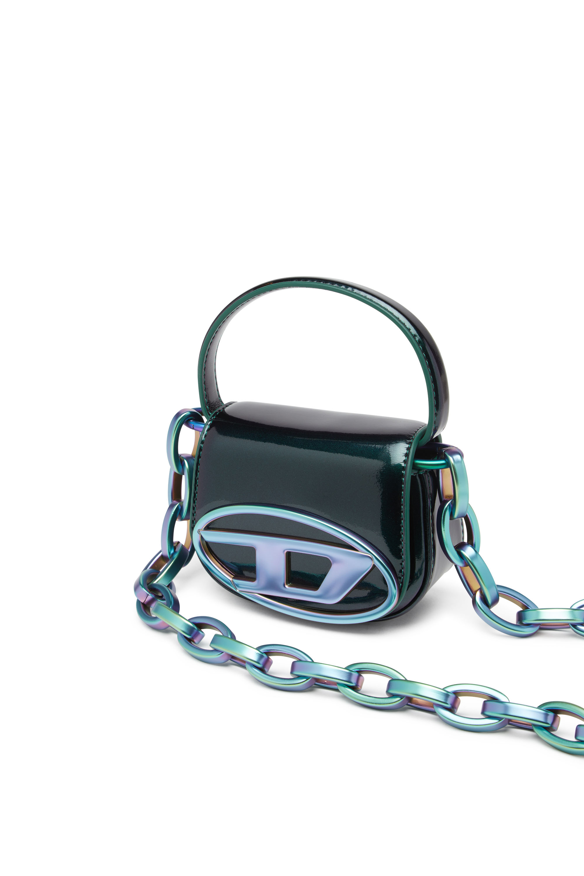 Diesel - 1DR XS, Female's 1DR XS-Iconic iridescent mini bag in グリーン/ブルー - 5