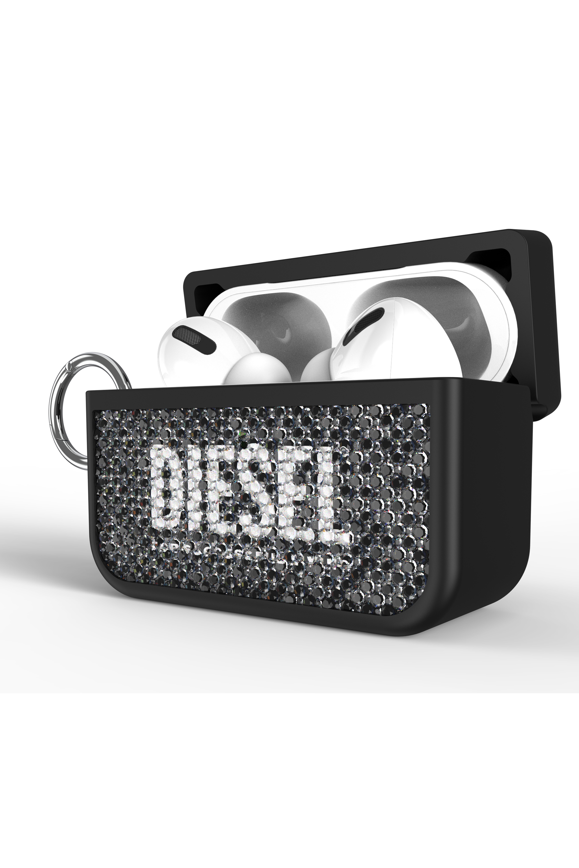 Diesel - 60195 AIRPOD CASE, Unisex's Swarovski Crystal Case for Airpods Pro / Pro 2 in ブラック - 4