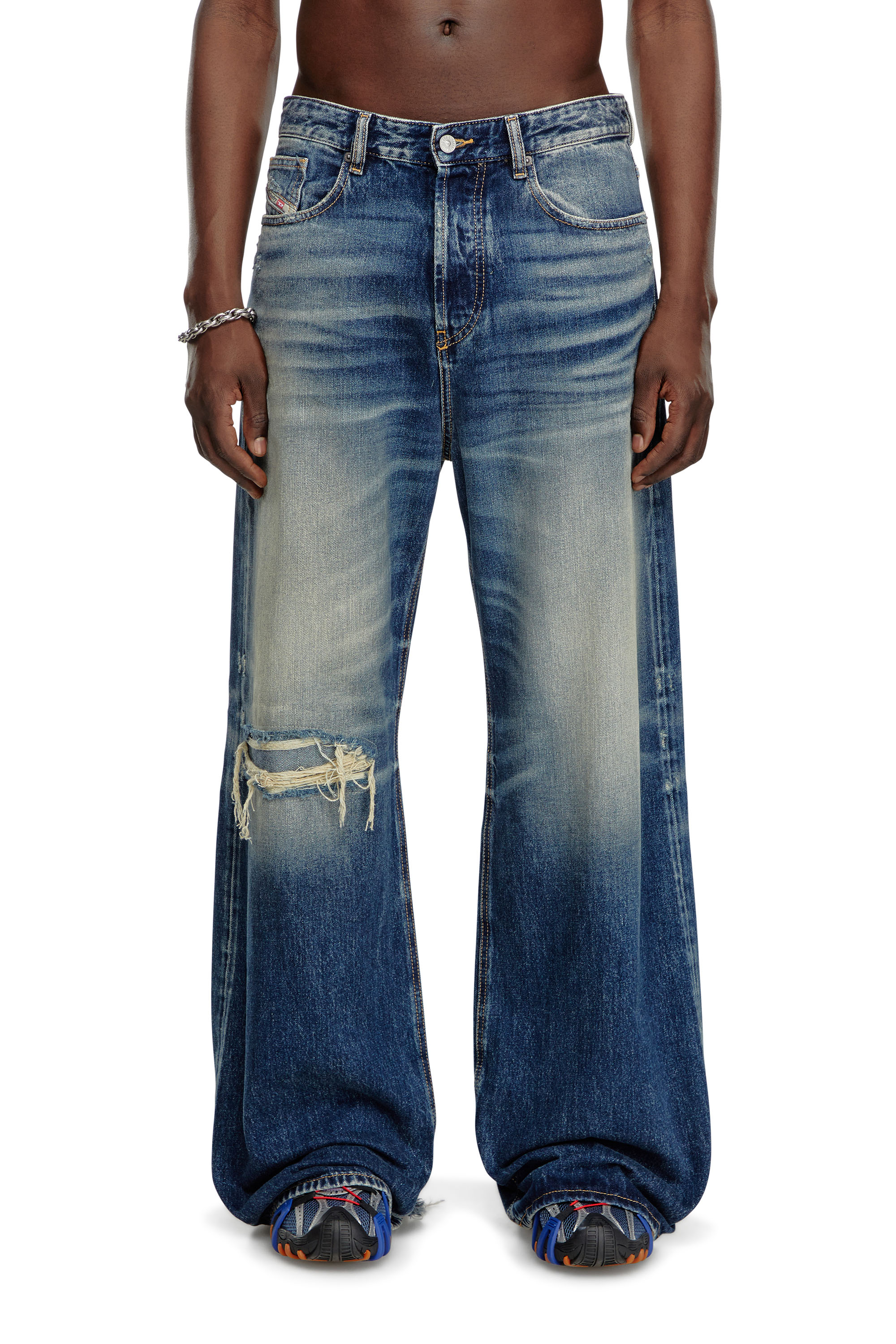 Diesel - Male Straight Jeans D-Rise 09J95, ダークブルー - Image 2
